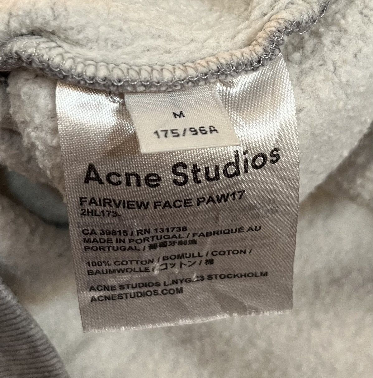 Acne Studios Acne studios face boxy grey oversized sweatshirt Size US L / EU 52-54 / 3 - 5 Thumbnail