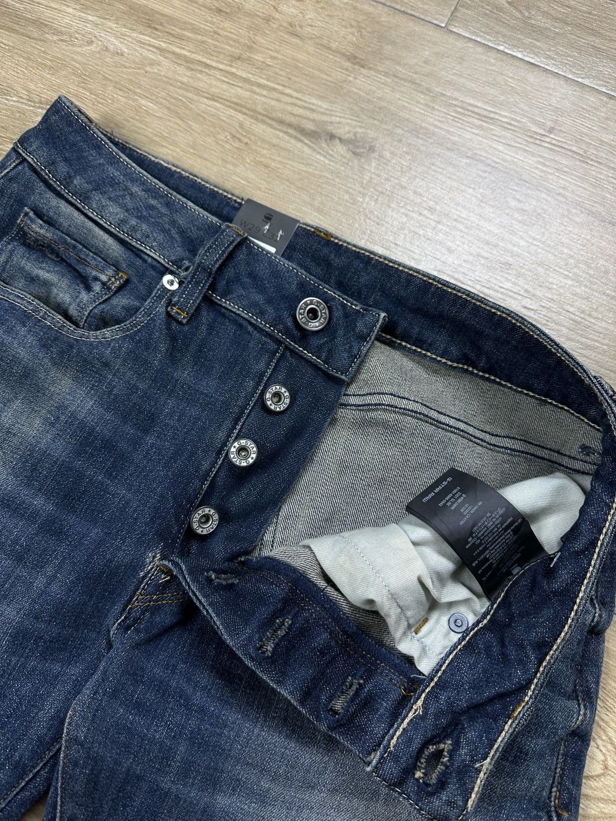 G-Star NEW🏷️ G-Star Raw 3301 Slim Denim Jeans Size US 29 - 4 Thumbnail
