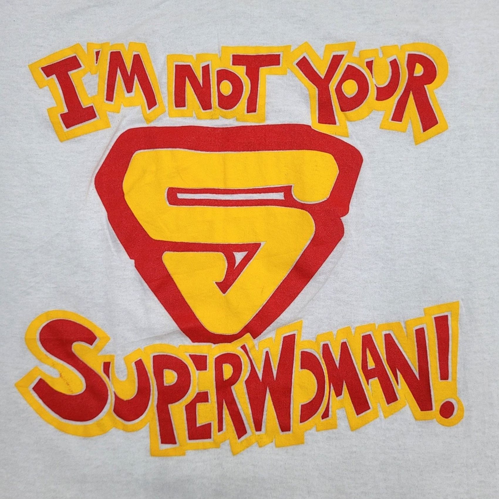 Vintage VINTAGE 80S Superwoman Shirt Womens Large 20x27 White (Shirt) Size L / US 10 / IT 46 - 7 Thumbnail