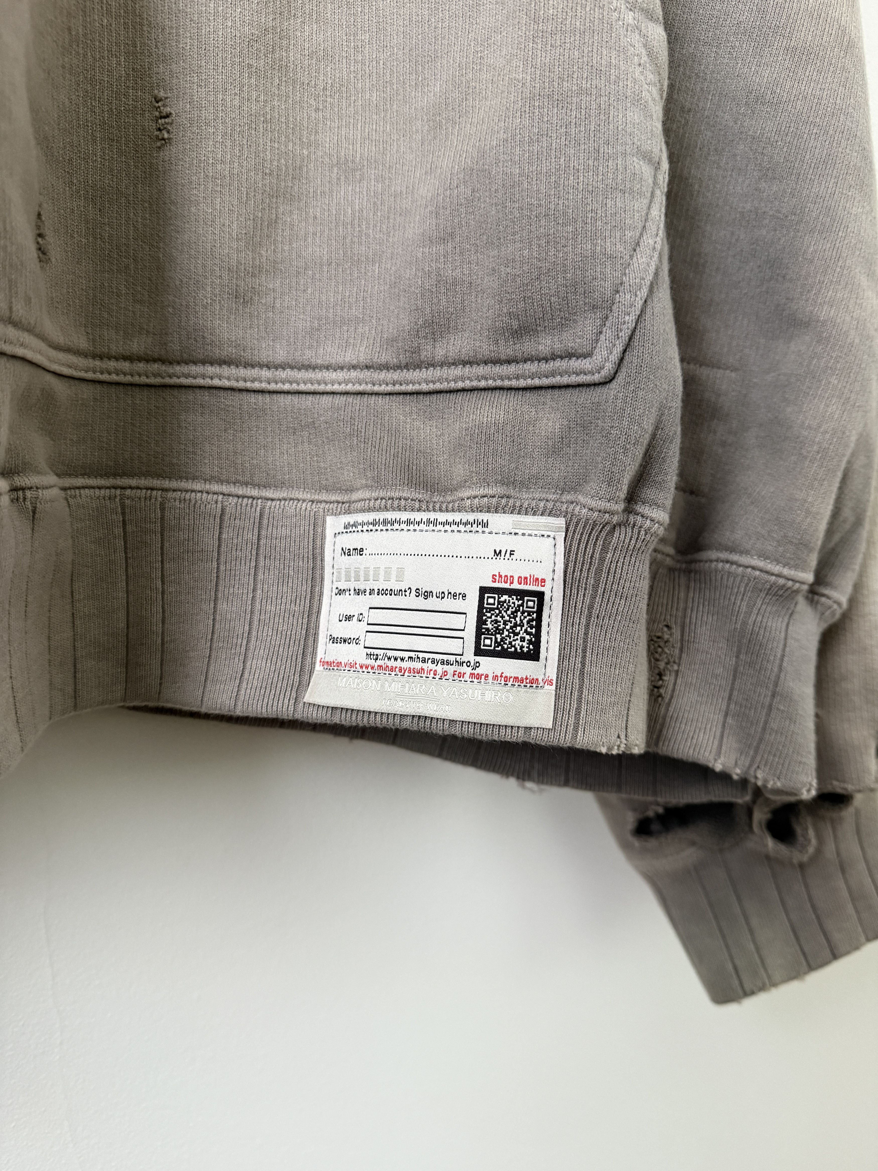 Maison MIHARA YASUHIRO Sun Faded Vintage Crewneck Hoodie Size US S / EU 44-46 / 1 - 10 Thumbnail