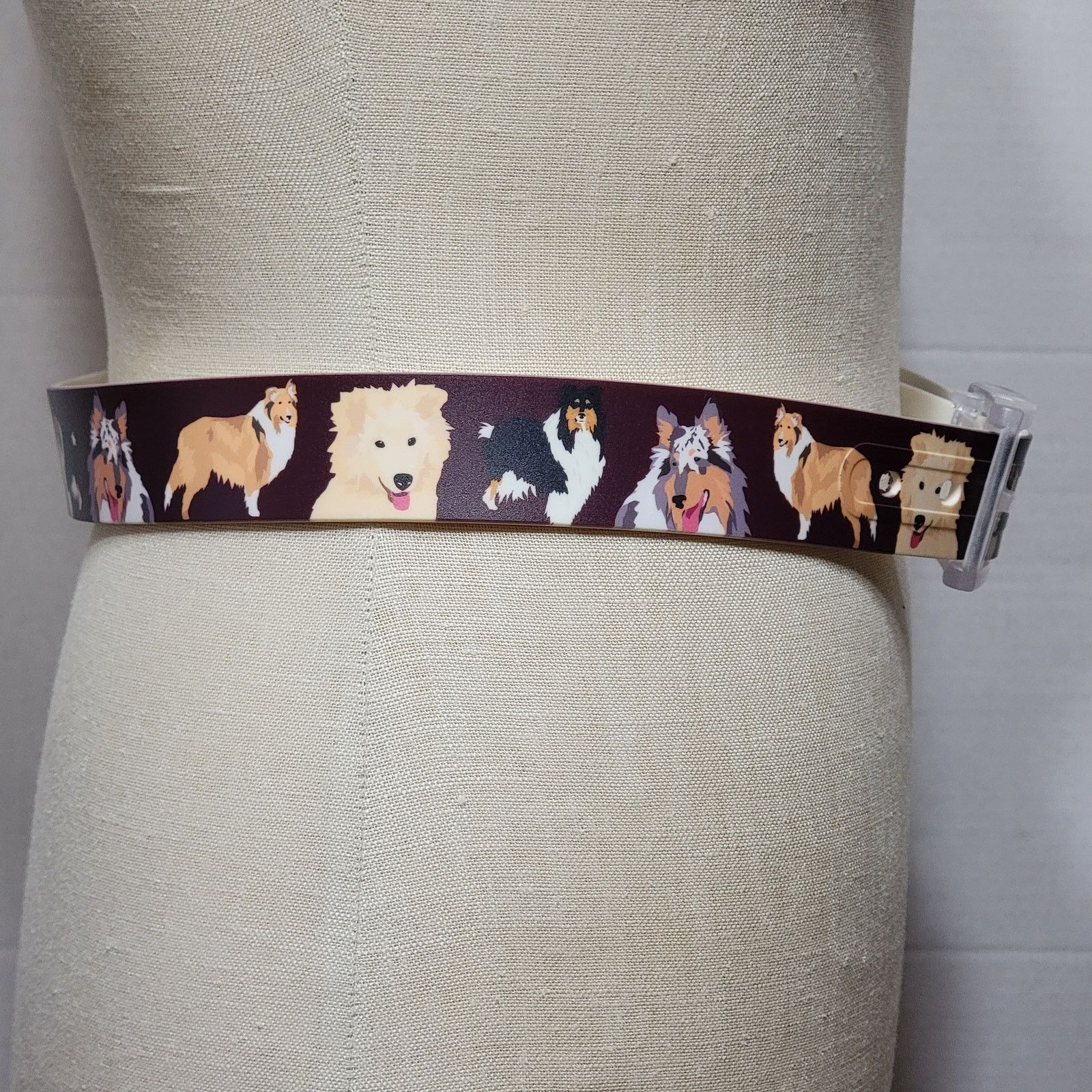 Other Brown Belt w/Dogs - 36" Size ONE SIZE - 5 Thumbnail