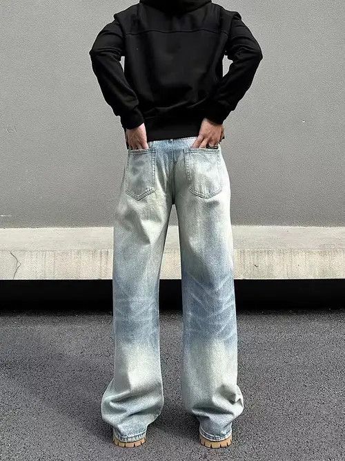 Japanese Brand Miyahara x Jun Vintage Washed Faded Loose Casual Jeans Size US 32 / EU 48 - 8 Thumbnail