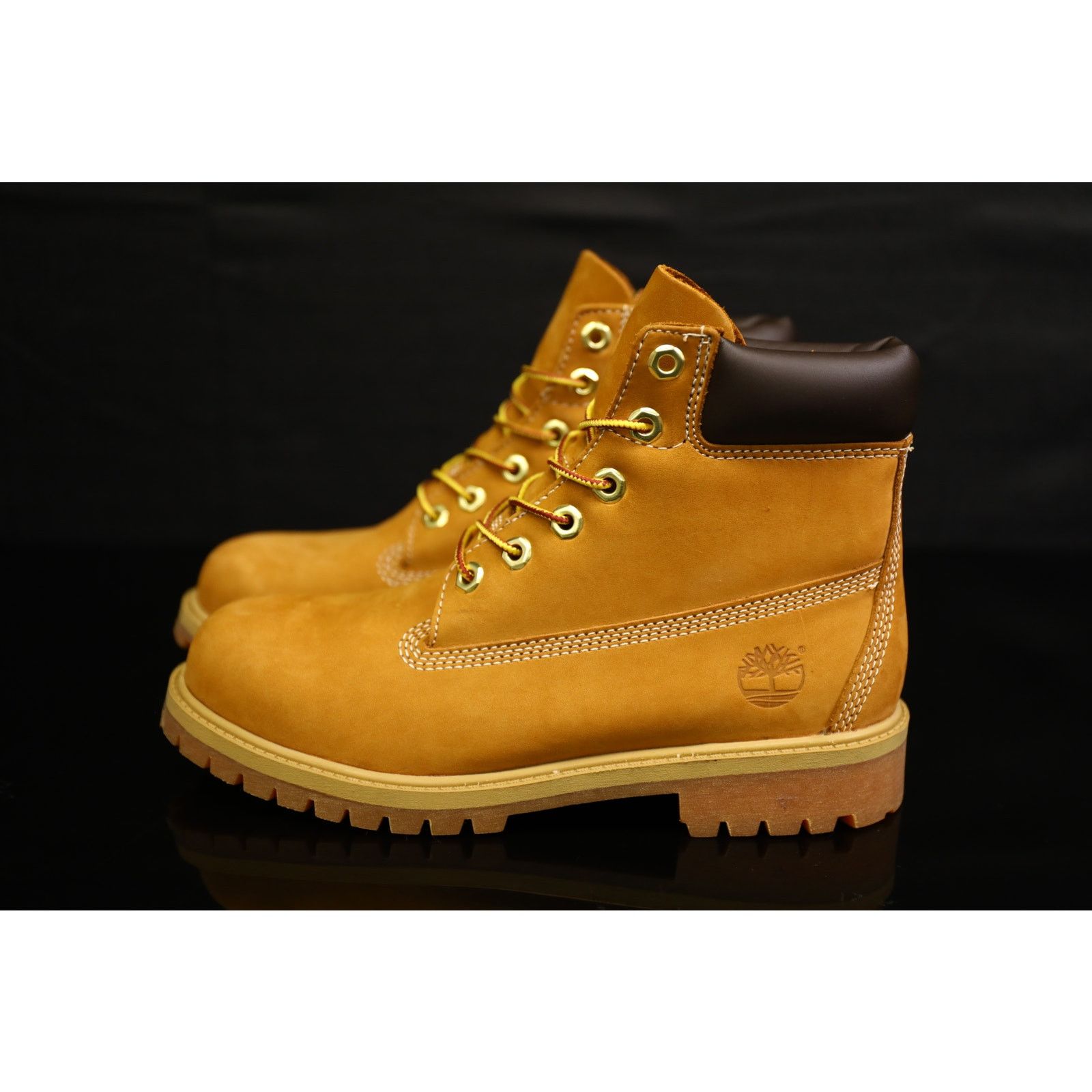 Juniors Timberland Premium 6in Boot Wheat Nubuck Size