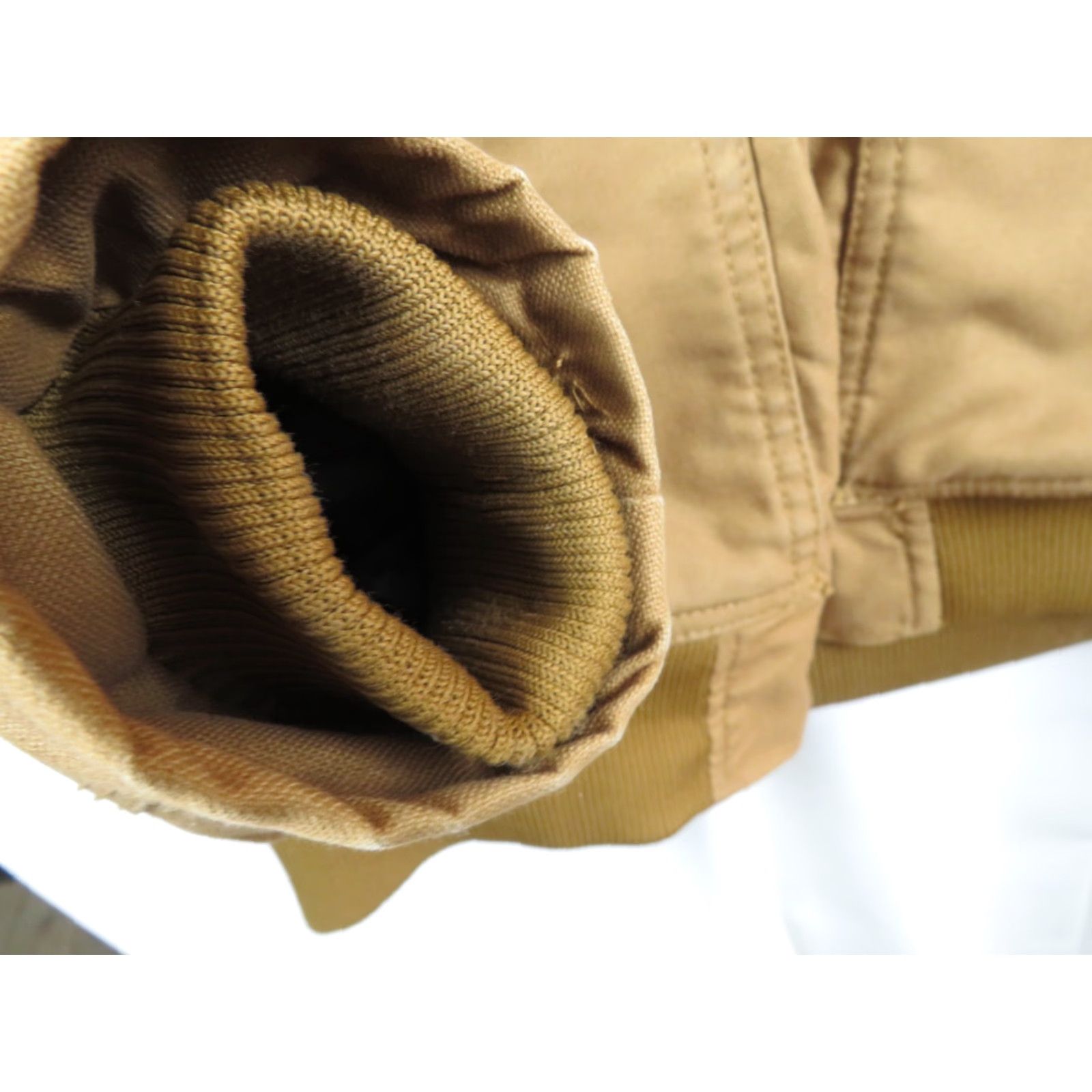 Vintage Rugged Wear Jacket Coat Brown Insulated Hooded Chore Mid-Length Zip Workwear Mens XL Canvas Weatherproof Size US XL / EU 56 / 4 - 4 Thumbnail