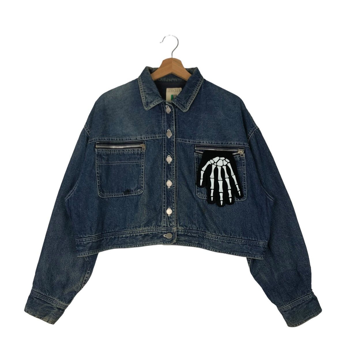 ミストレアス　Deformation Cropped Denim Jacket ミストレアス Deformation Cropped Denim Jacket MISTREASS Denim