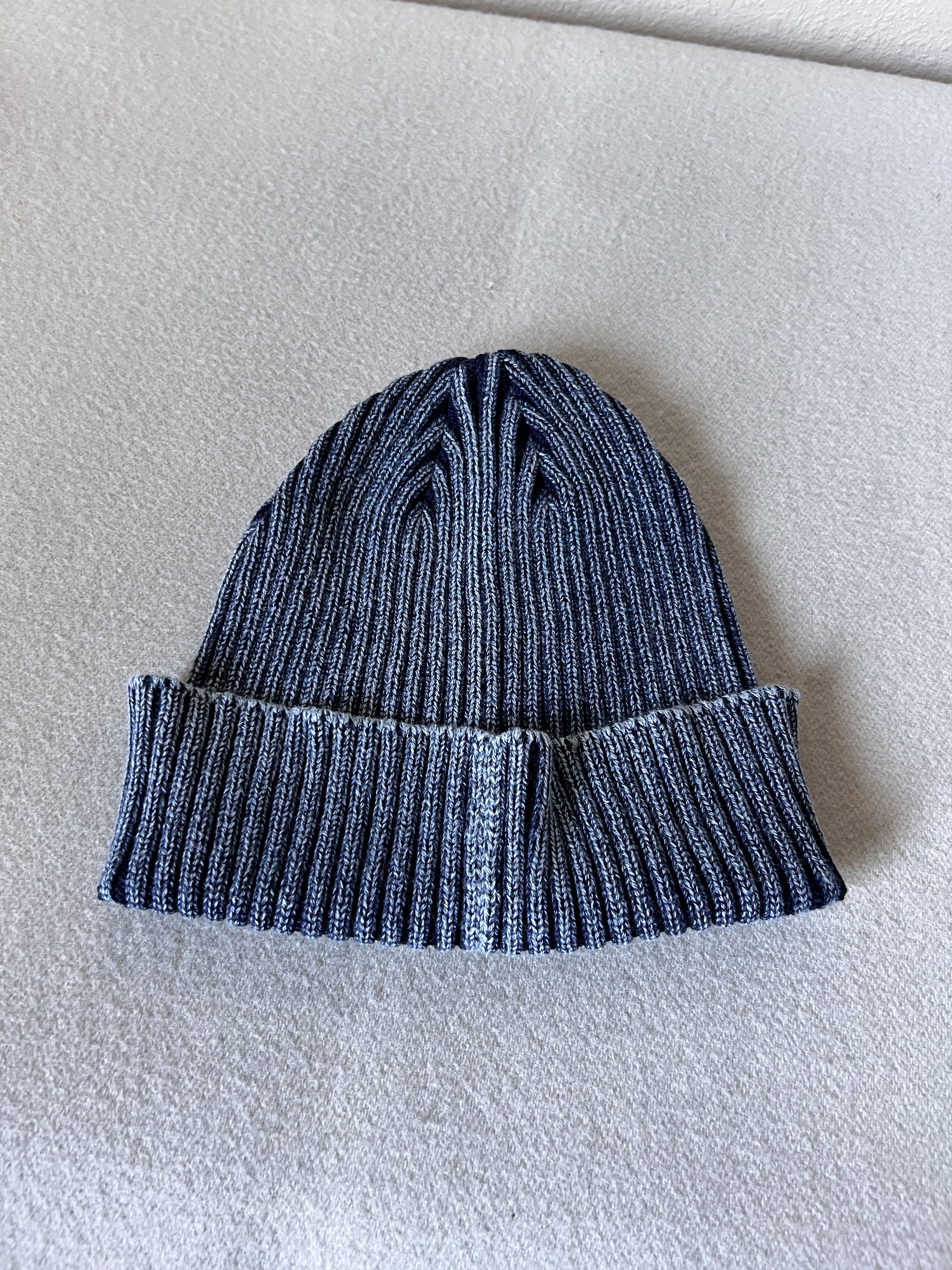 Fuck The Population FTP Denim Dye Logo Beanie in Washed Indigo Size ONE SIZE - 2 Thumbnail