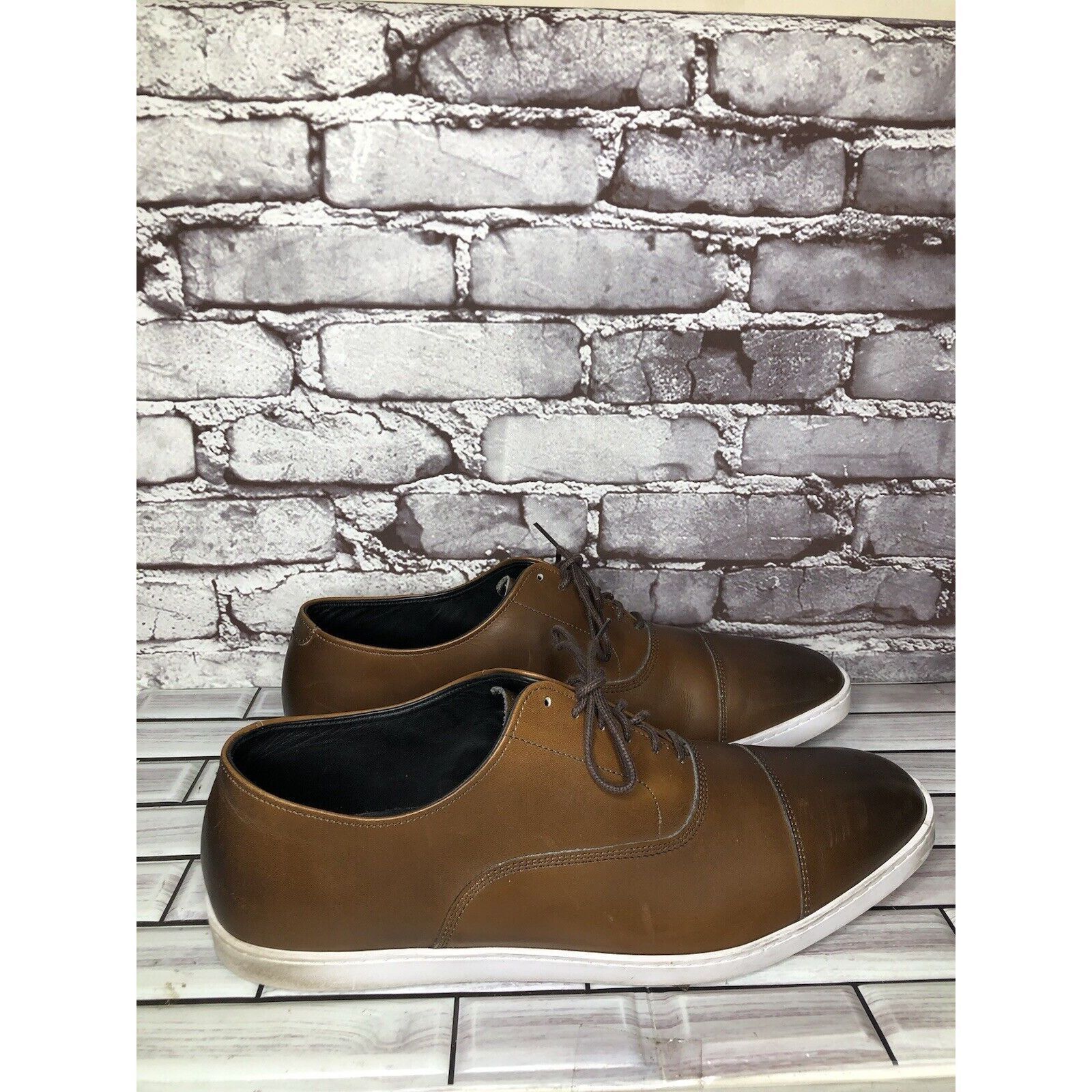 Allen Edmonds Allen Edmonds Park Avenue Brown leather Oxford Dress Sneaker Size US 13 / EU 46 - 3 Thumbnail