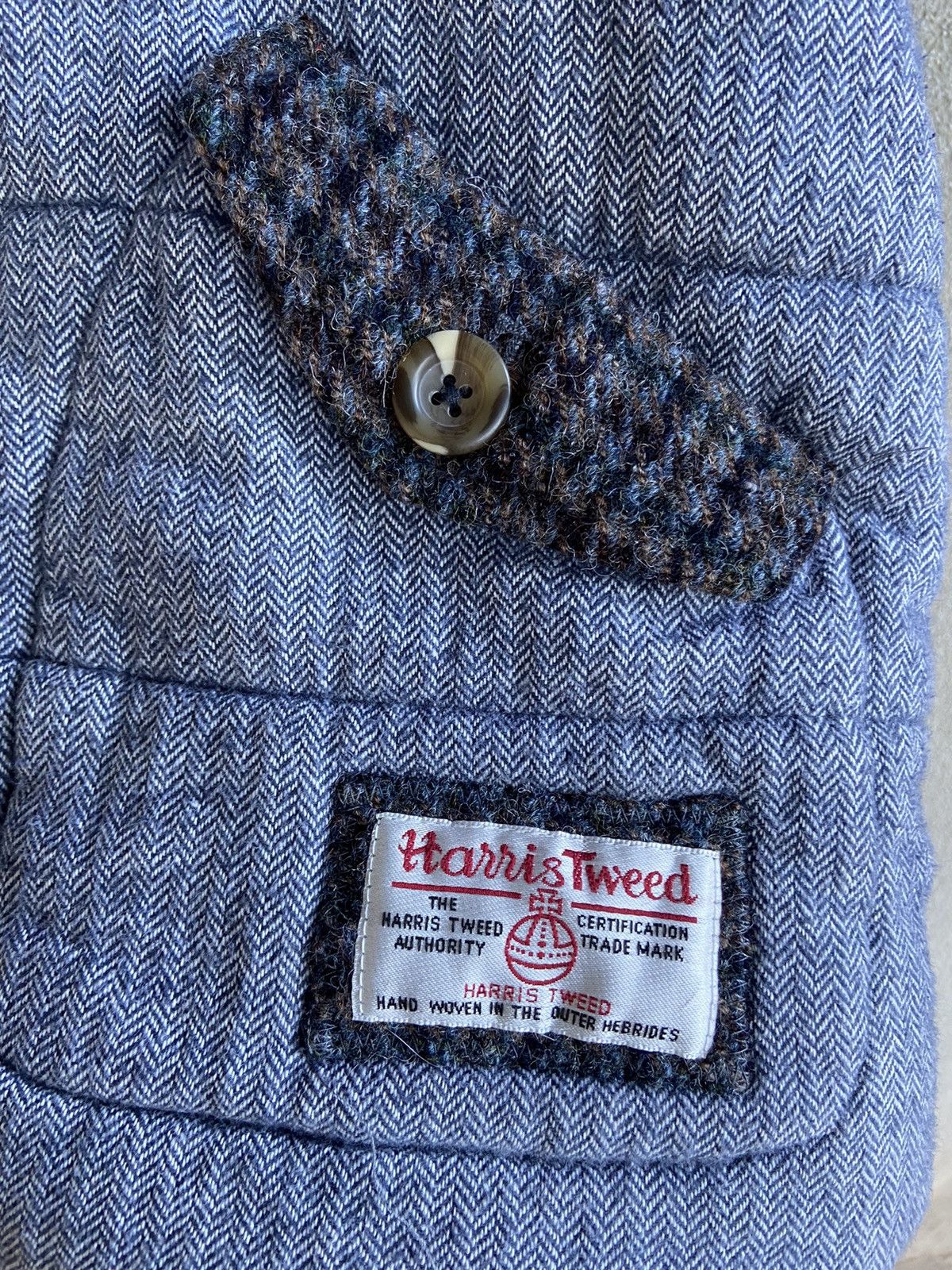 Harris Tweed × Japanese Brand Harris Tweed natural Palette puffer vest hoodie Size US S / EU 44-46 / 1 - 5 Thumbnail