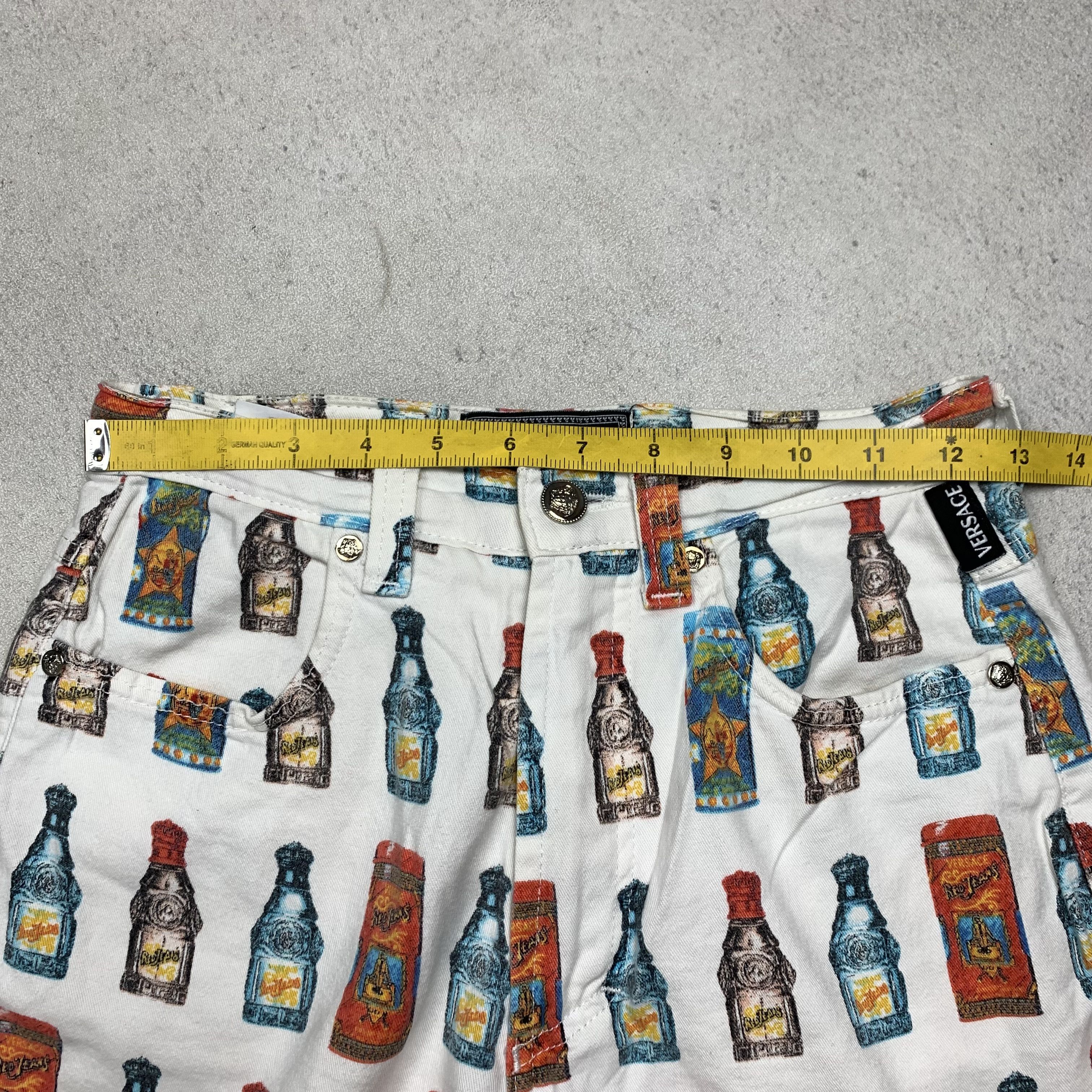 Versace 90s Versace Perfume Bottle Fullprint Pants Size 25" / US 0 / IT 36 - 13 Thumbnail