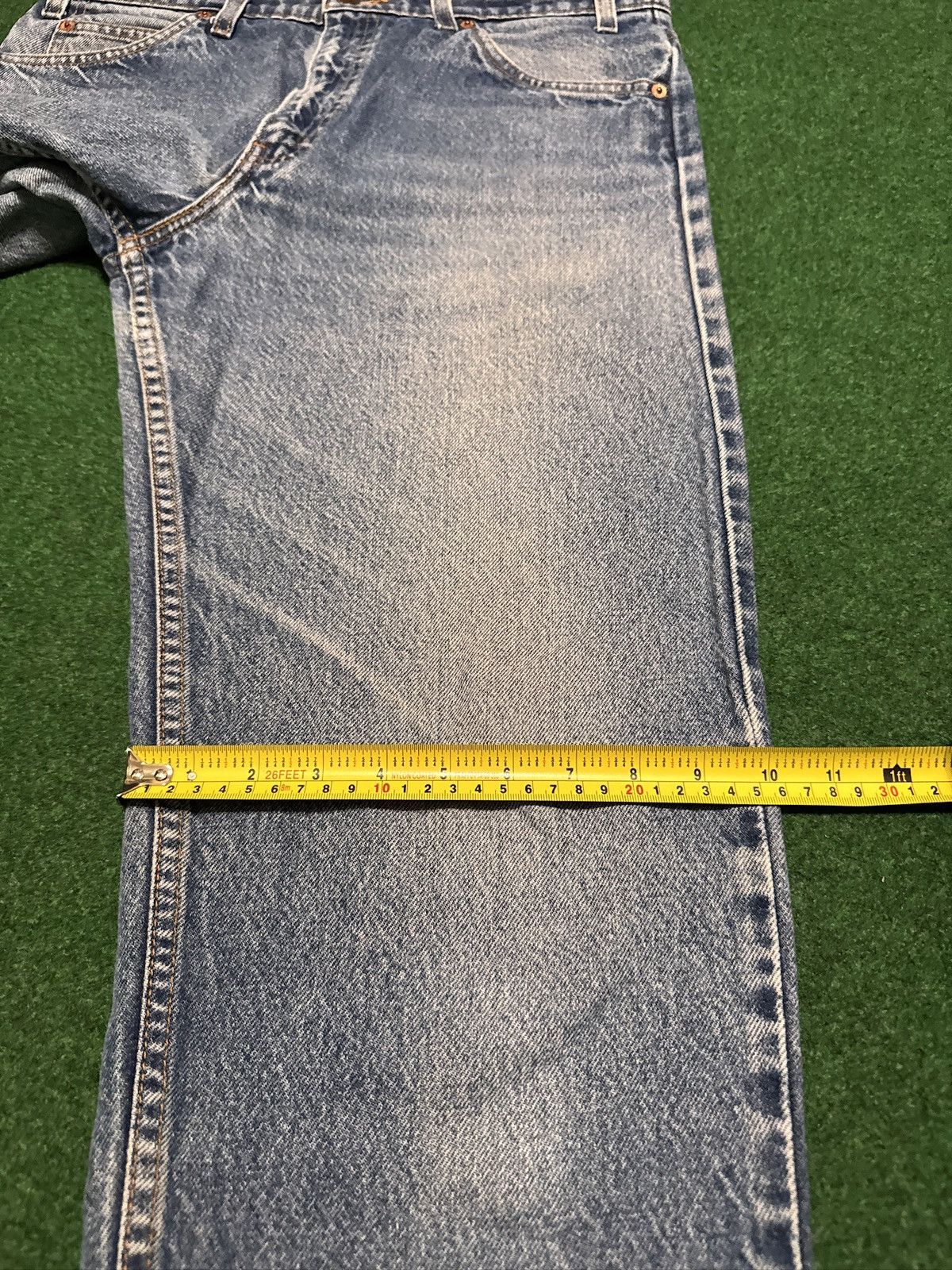 Levi's Vintage Clothing Levis 550 Relaxed Orange Tab Perfect Wash 34x32 90s Jeans Size US 34 / EU 50 - 9 Thumbnail
