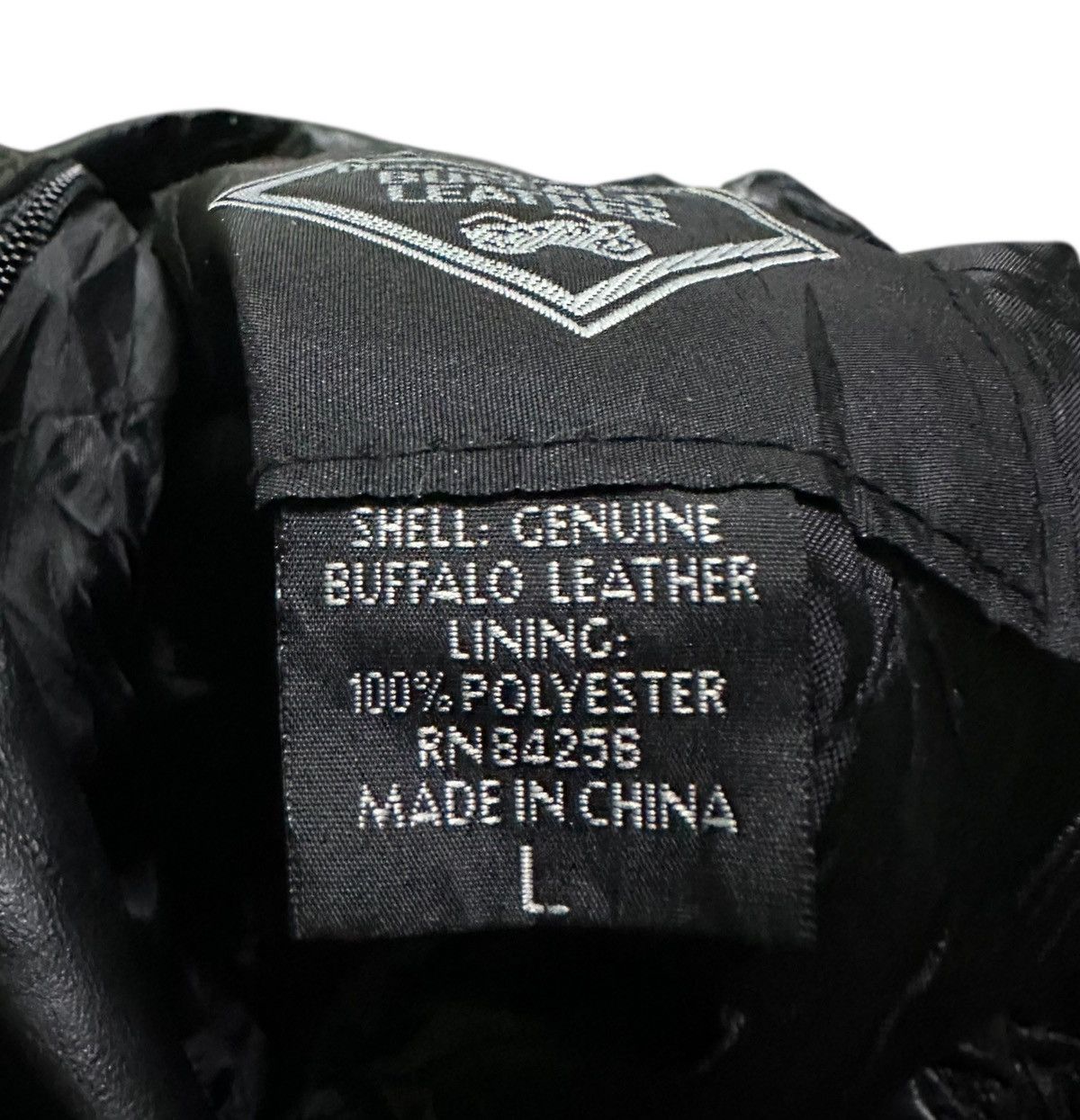 Japanese Brand Diamond plate double collar leather jacket Size US L / EU 52-54 / 3 - 4 Thumbnail