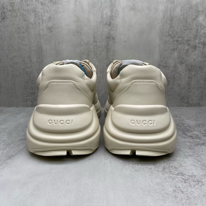 Gucci Gucci Rhyton Leather Low-Top Sneakers for Men - Size US 9 / EU 42 - 3 Thumbnail