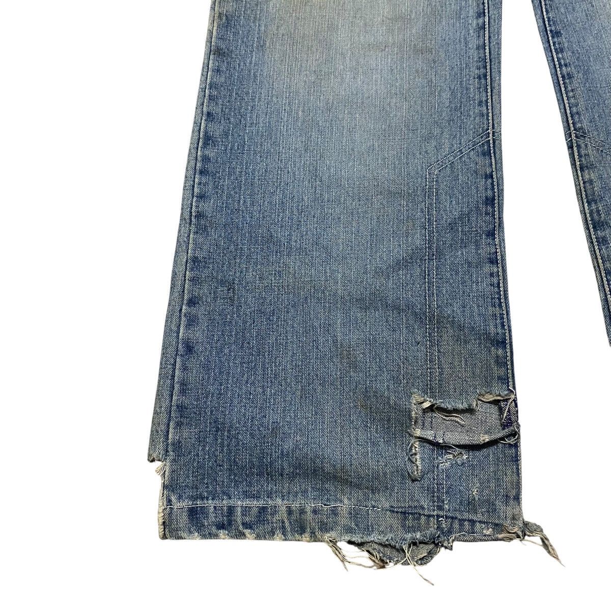 Droors DROORS Denim Wide Leg Jeans Zero Ska8 Patches Distressed Size US 29 - 8 Thumbnail