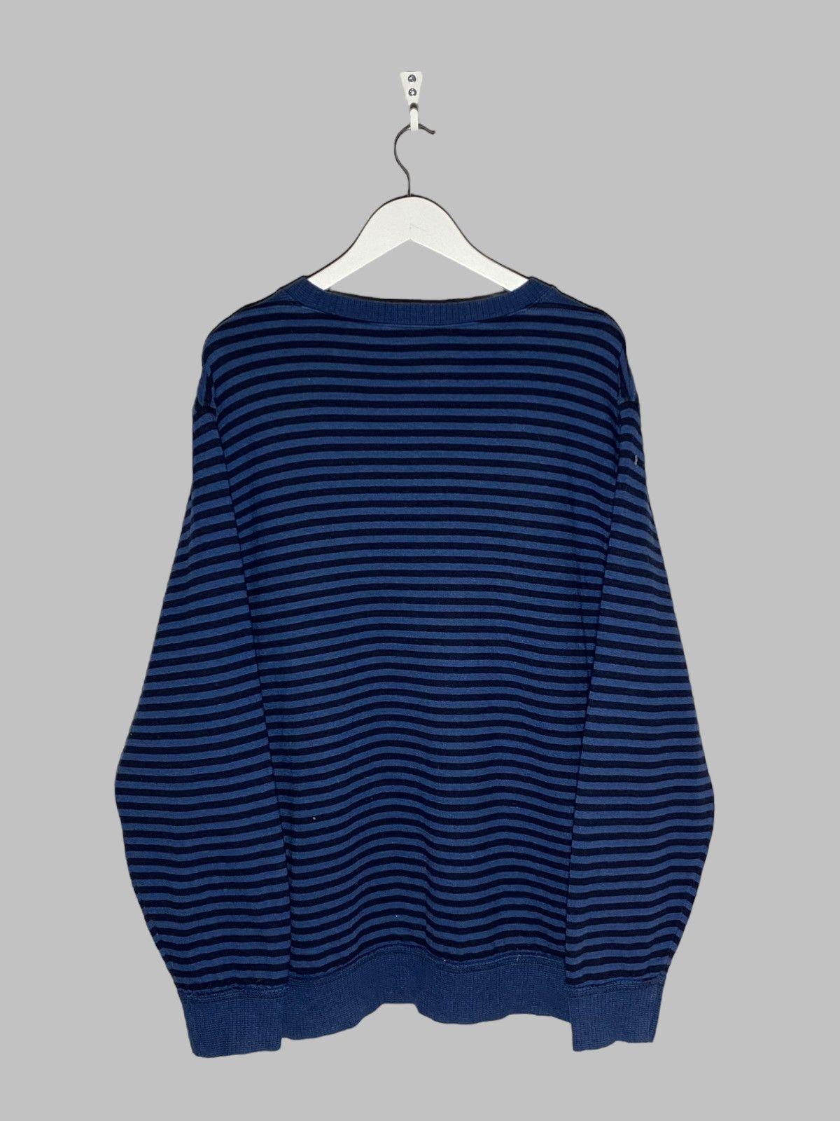Lacoste 🔥 LACOSTE STRIPED CREWNECK SWEATSHIRT 90s MINIMAL VIBES Size US XXL / EU 58 / 5 - 2 Thumbnail