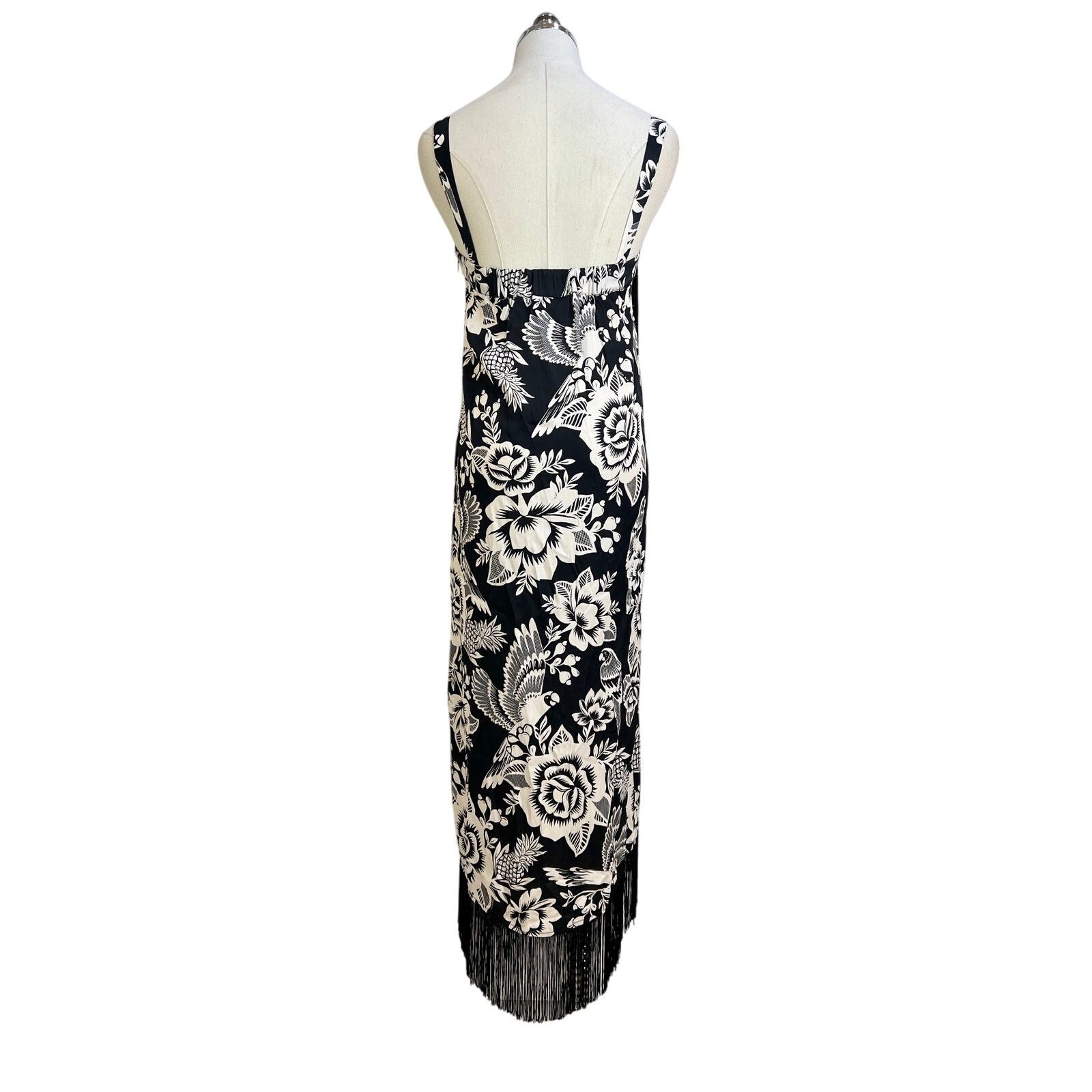 Anthropologie Anthropologie Farm Rio Fringe Midi Dress Size XS / US 0-2 / IT 36-38 - 9 Thumbnail