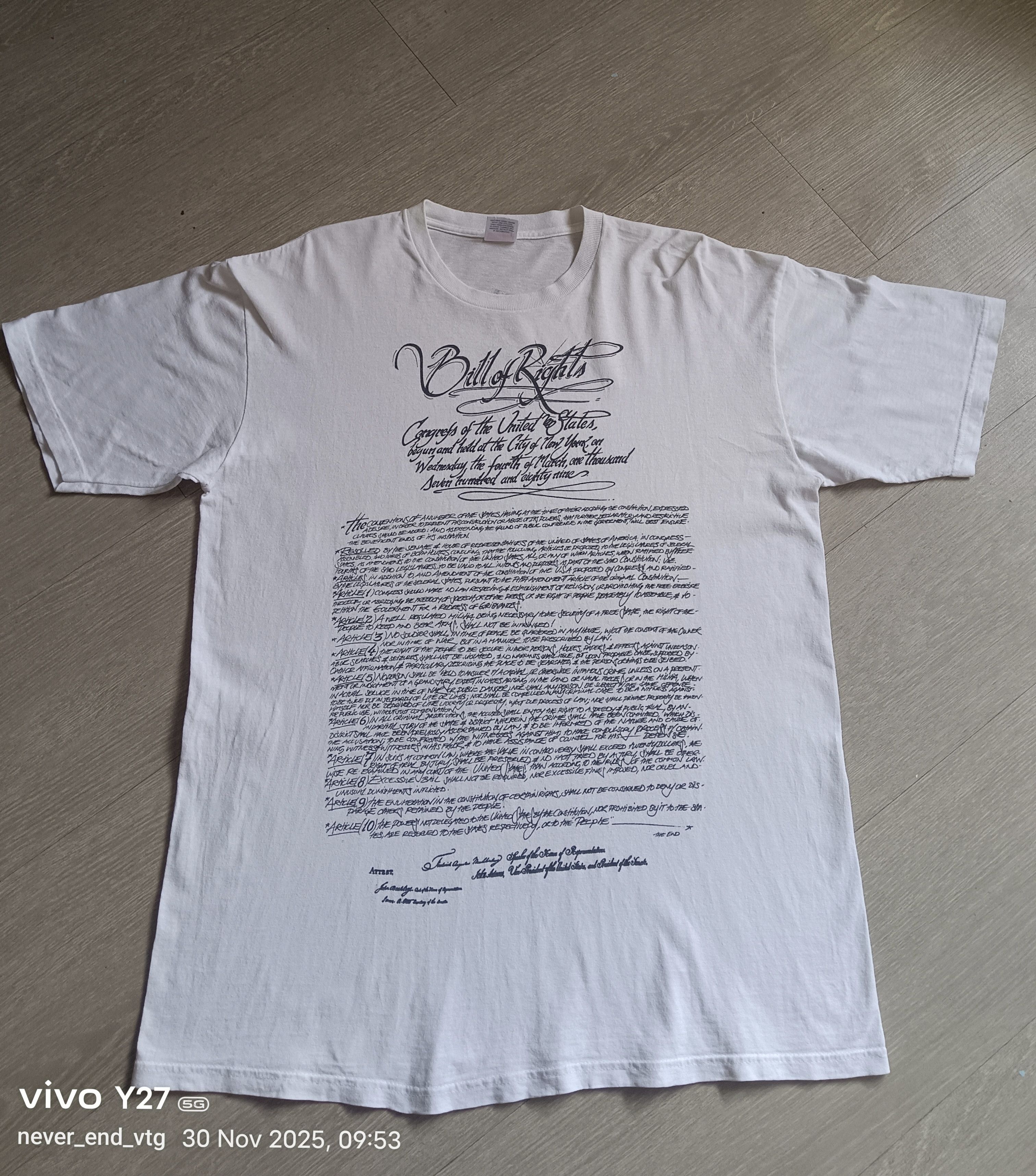 Supreme Supreme Bill of Rights Size US XL / EU 56 / 4 - 1 Thumbnail