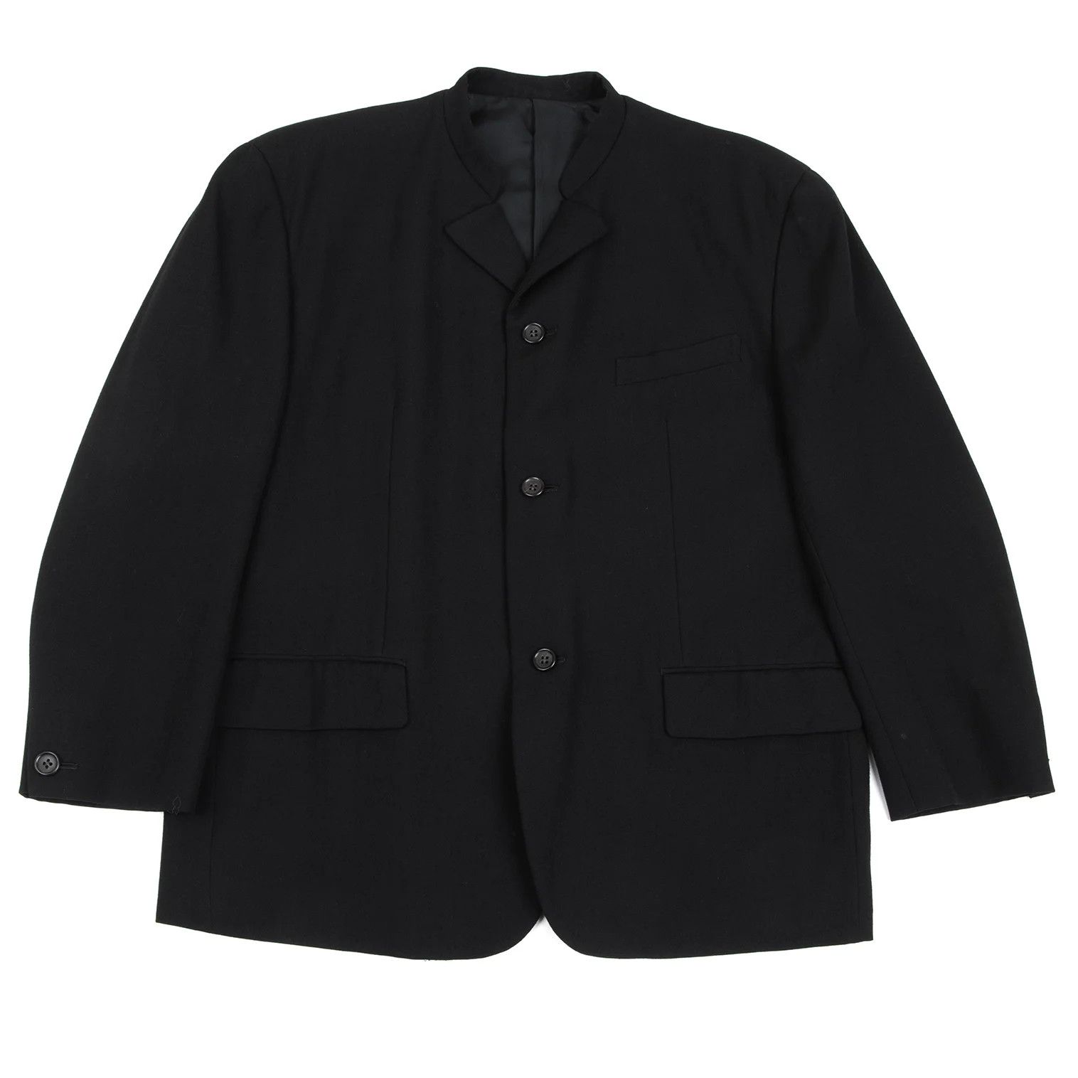Comme des Garcons Homme Plus Lapel Design Jacket in Black Size S Size US S / EU 44-46 / 1 - 1 Thumbnail