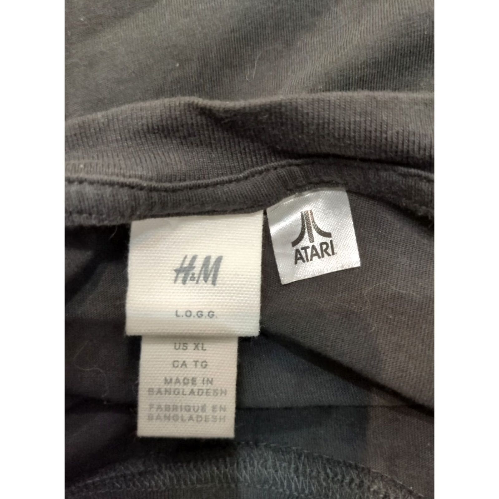H&M H&M T-Shirt Men XL Graphic Print Logo Black Crew Neck Short Sleeve Retro Old School Game Shirt Size US XL / EU 56 / 4 - 3 Thumbnail
