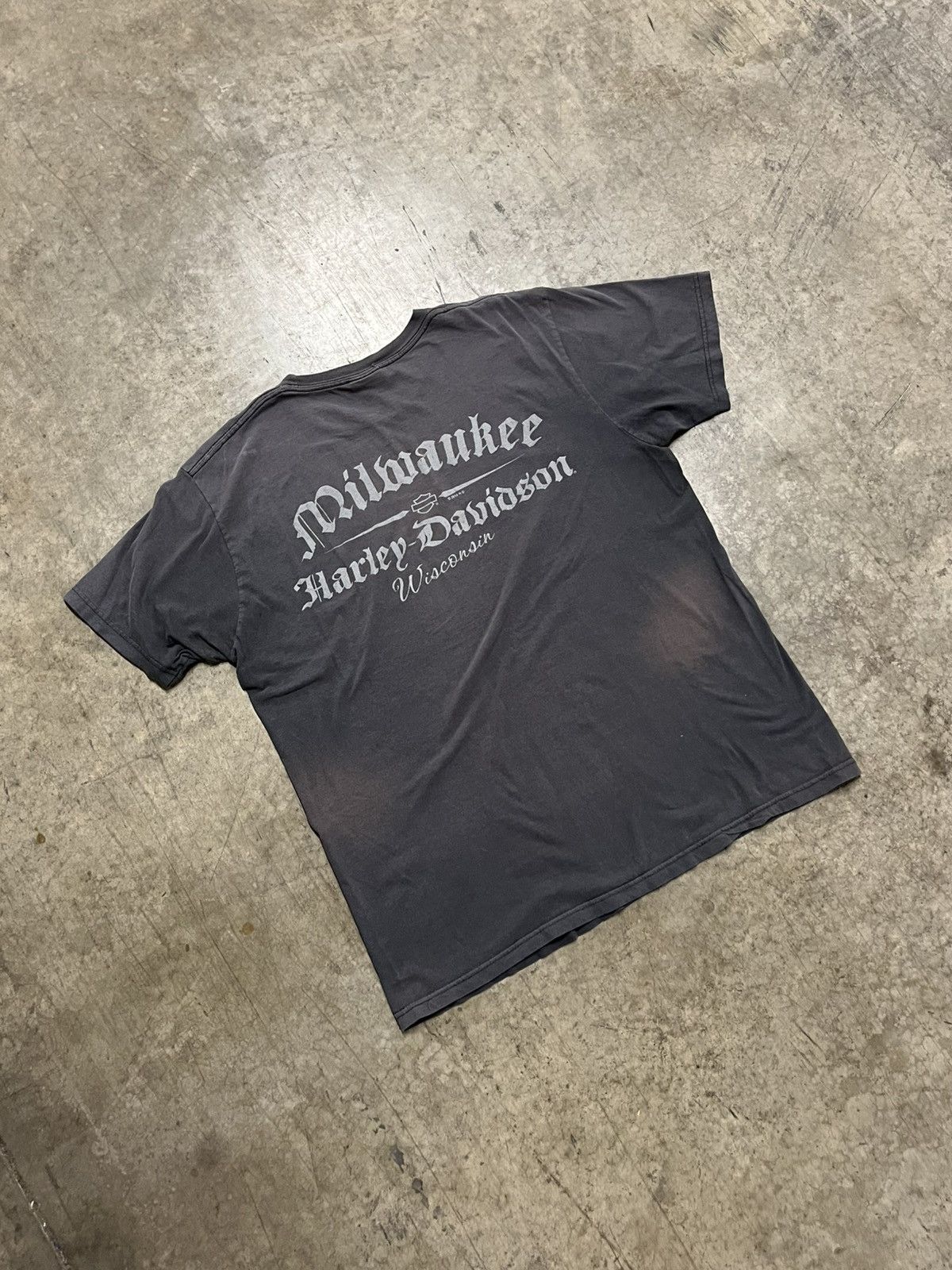 Harley Davidson × Vintage Harley Davidson vintage sun faded graphic tee hype rare Size US XL / EU 56 / 4 - 6 Thumbnail