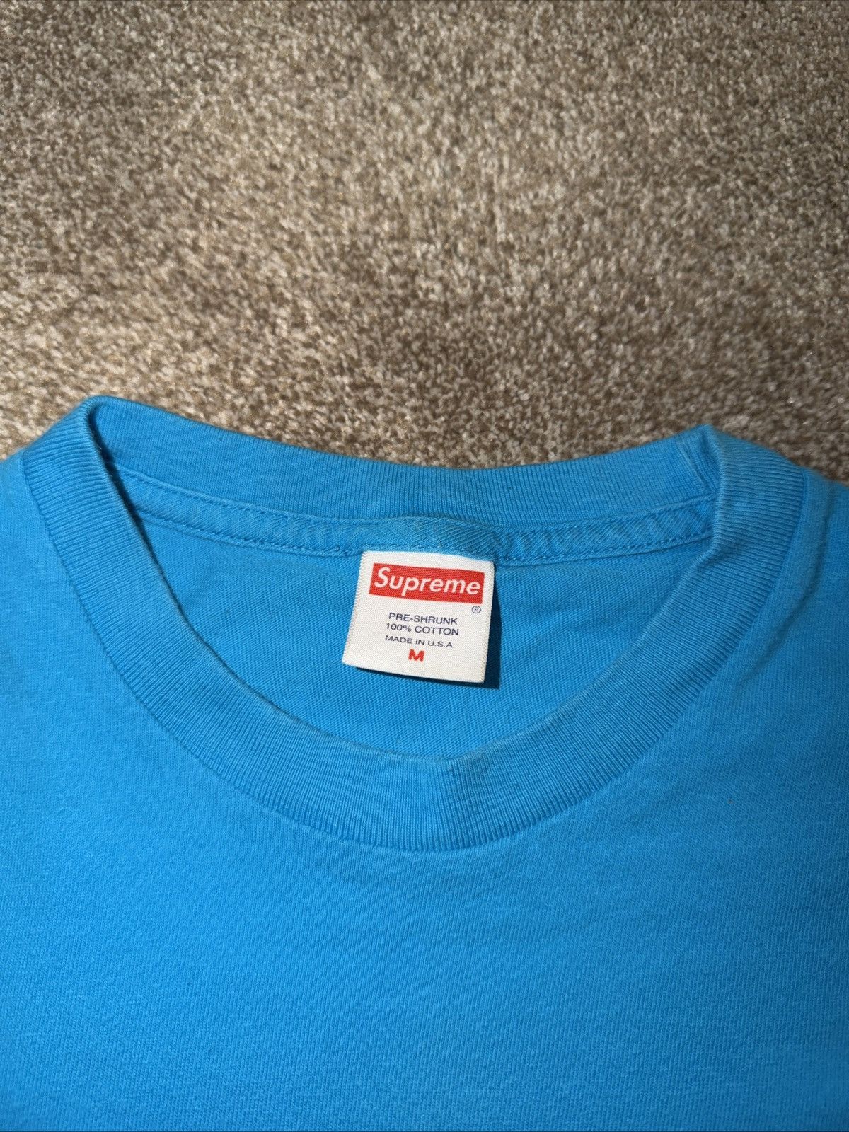 Supreme Supreme Liquid Tee Shirt Bright Blue Size Medium Size US M / EU 48-50 / 2 - 6 Thumbnail