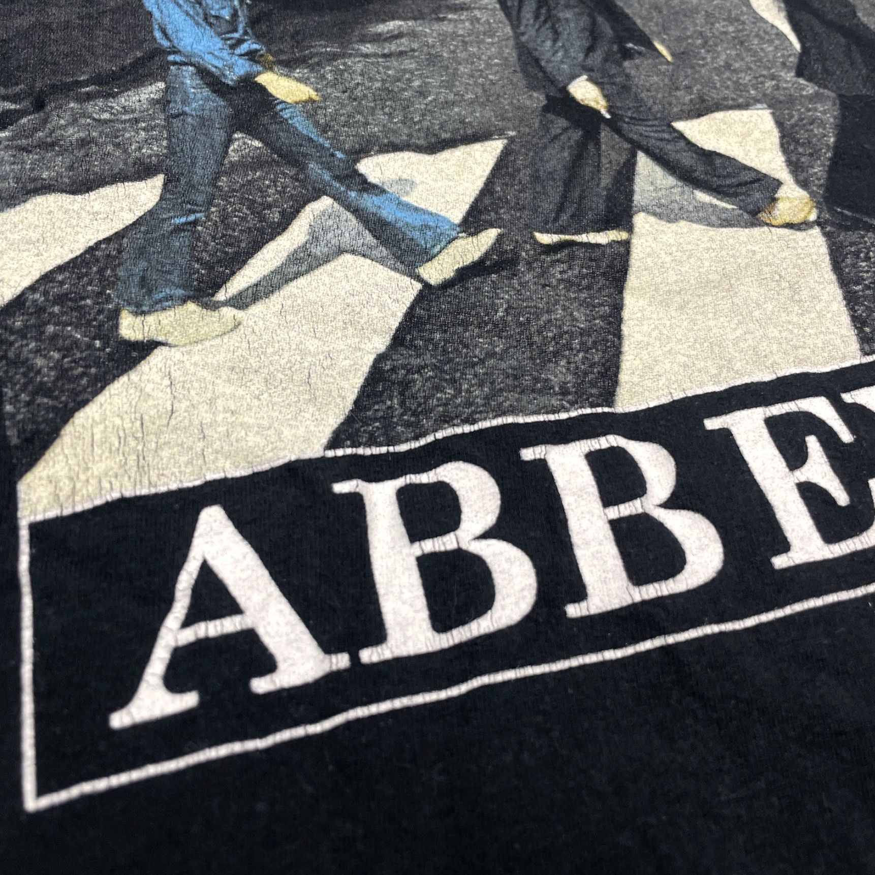 Vintage The Beatles Shirt Men Adult Medium Black Abbey Road Album Graphic M Band Tee Mens Size US M / EU 48-50 / 2 - 5 Thumbnail