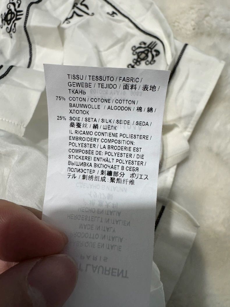 Yves Saint Laurent Saint Laruent Palace Style Short Sleeve Shirt 2502-Nextarro Size US XXS / EU 40 - 5 Thumbnail