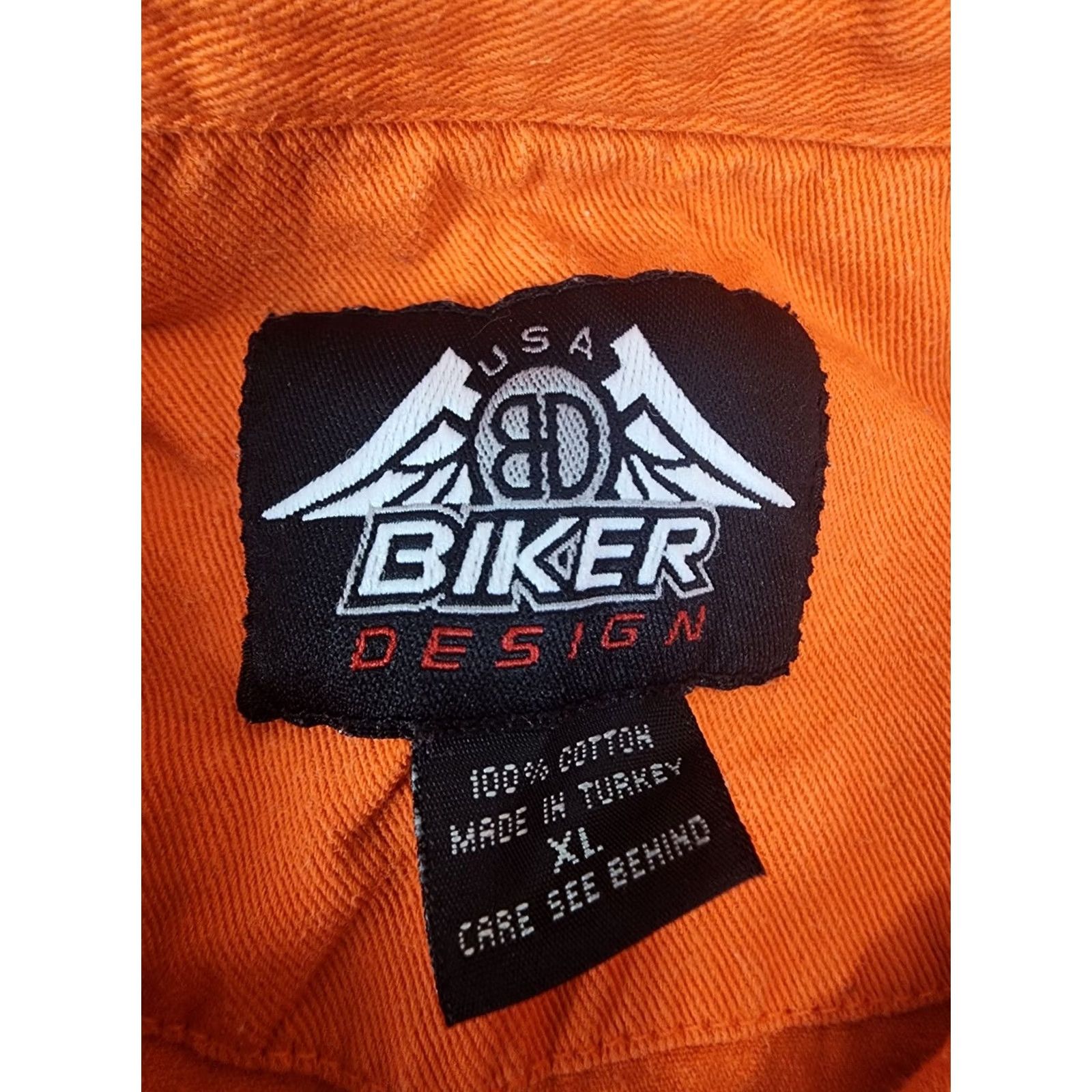 Vintage VINTAGE Biker Design Orange Sleeveless Motorcycle Vest XL Men Size US XL / EU 56 / 4 - 3 Thumbnail