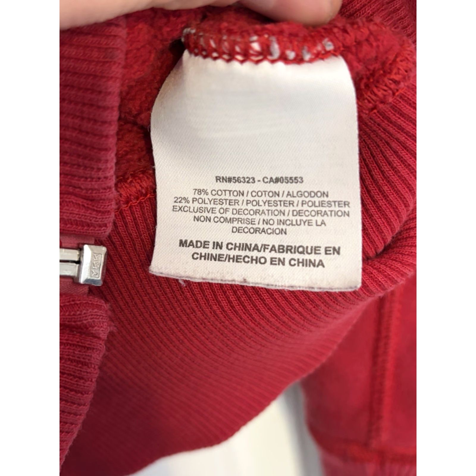 Nike Nike Jacket Womens Full Zip Athletic Dept Hoodie L Red Embroidered Logo Pockets Outdoor Windbreaker w/Logo Size L / US 10 / IT 46 - 6 Thumbnail
