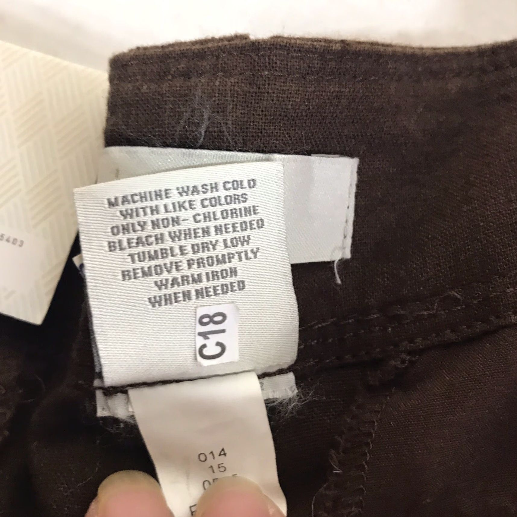 Merona VINTAGE Merona Brown Linen Blend Cargo Shorts Women’s Size 8 Casual Summer Lightweight Pockets Size 30" / US 8 / IT 44 - 5 Thumbnail