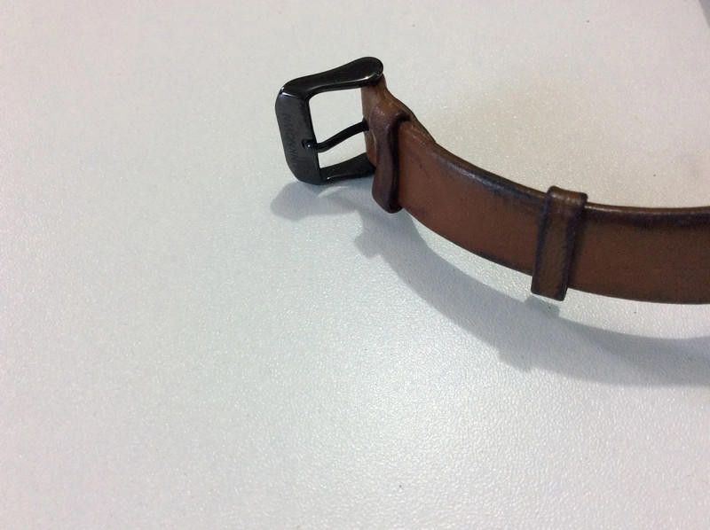 Designer Unknown black dial brown leather strap watch Size ONE SIZE - 2 Thumbnail