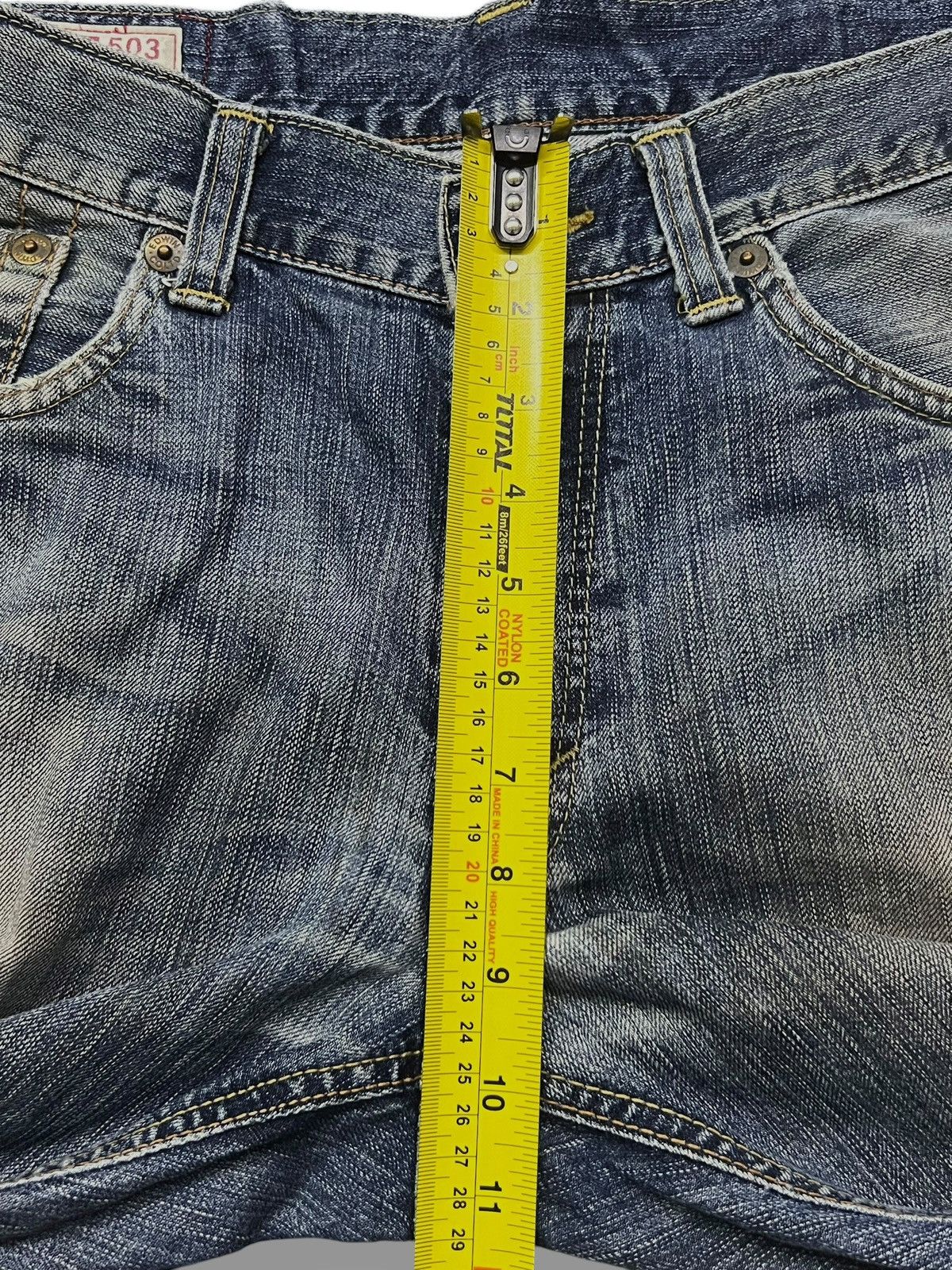 Edwin Vintage Edwin 503 Japan - Faded Rusty Wash, Distressed Jeans Size US 35 - 17 Thumbnail