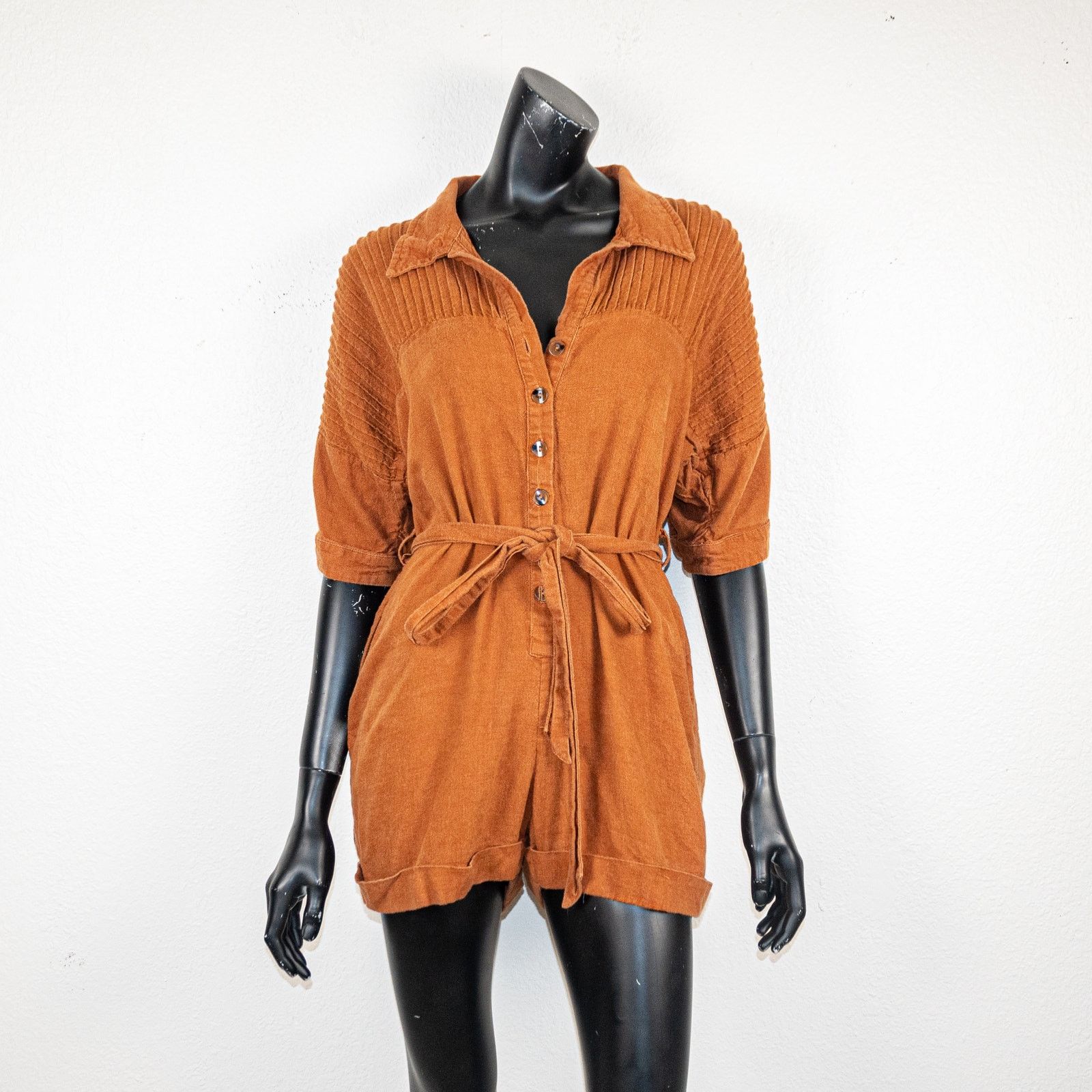 Spell SPELL & The Gypsy Collective Rani Romper in copper size XS Size 26" / US 2 / IT 38 - 2 Thumbnail