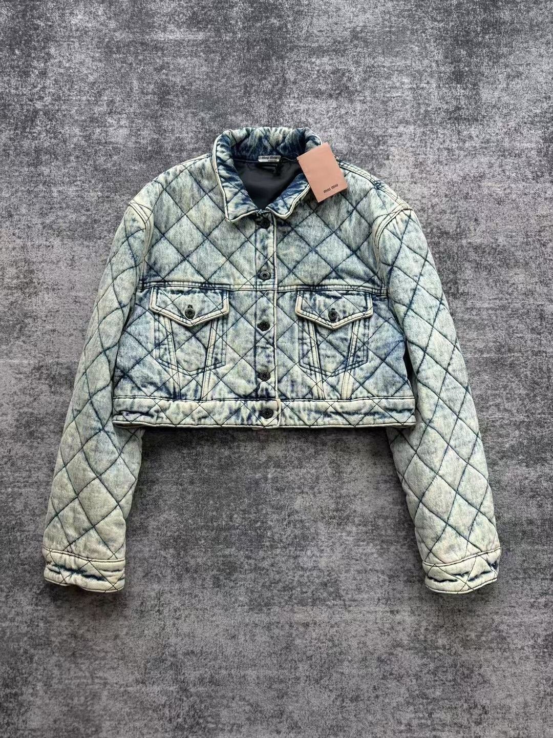 Miu Miu Miu Miu Denim Cotton Down Jacket S Women Size S / US 4 / IT 40 - 1 Thumbnail