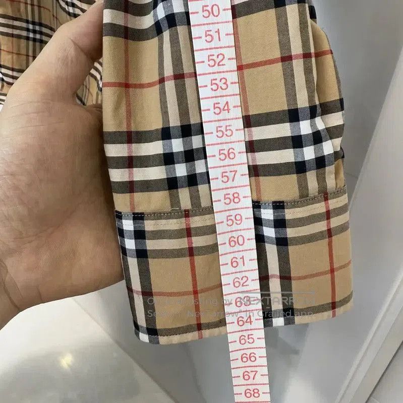 Burberry Burberry Summer Khaki Striped Long Sleeve Shirt. Size US L / EU 52-54 / 3 - 3 Thumbnail