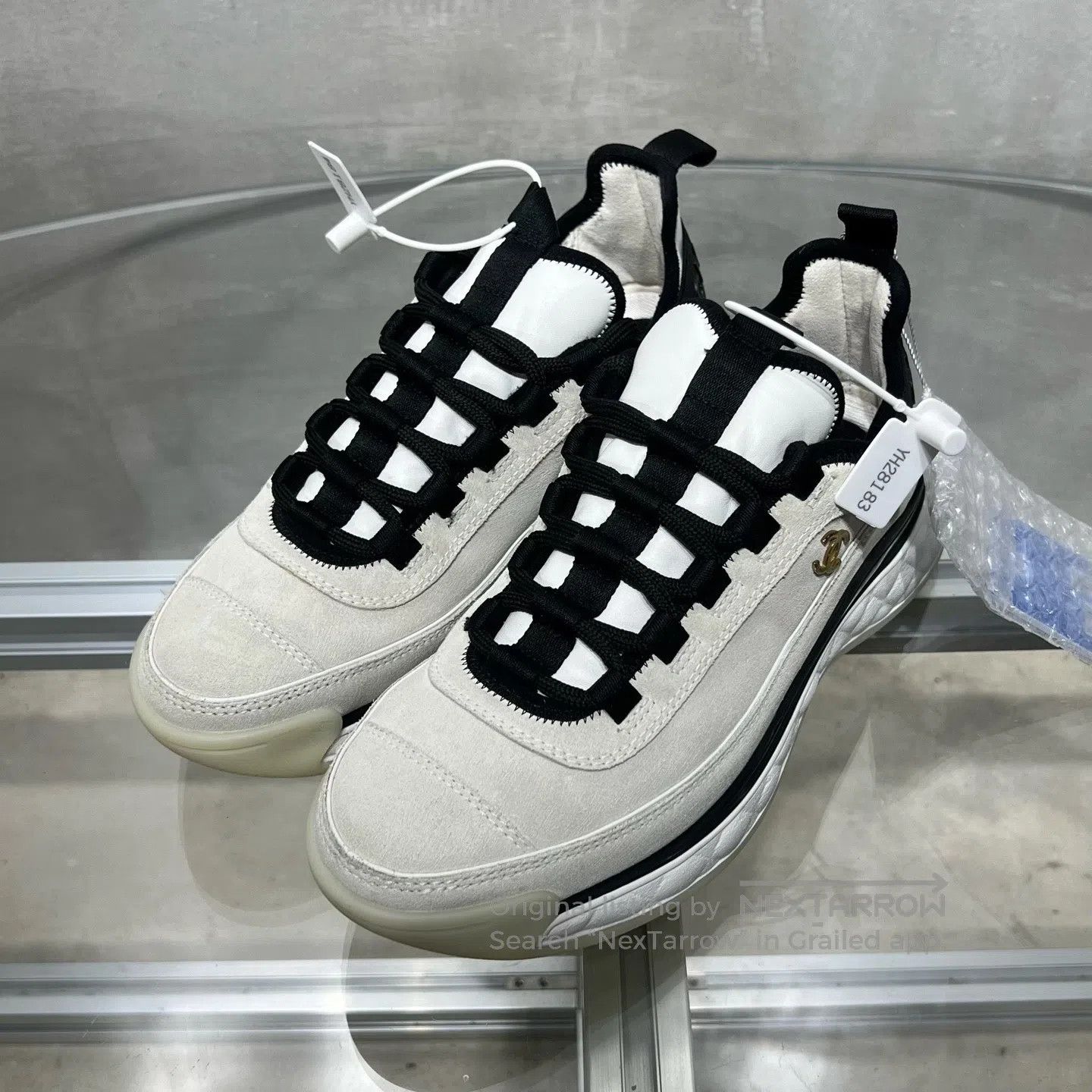 Chanel Chanel Black White Panda Air Cushion Sports Shoes| Size US 6.5 / IT 36.5 - 1 Thumbnail