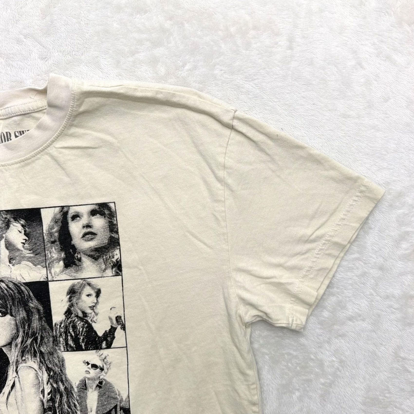 Vintage Taylor Swift Eras Tour Shirt Mens Medium White Tee Graphic Print Concert Dual Sided Crew Neck T-Shirt Size US M / EU 48-50 / 2 - 4 Thumbnail