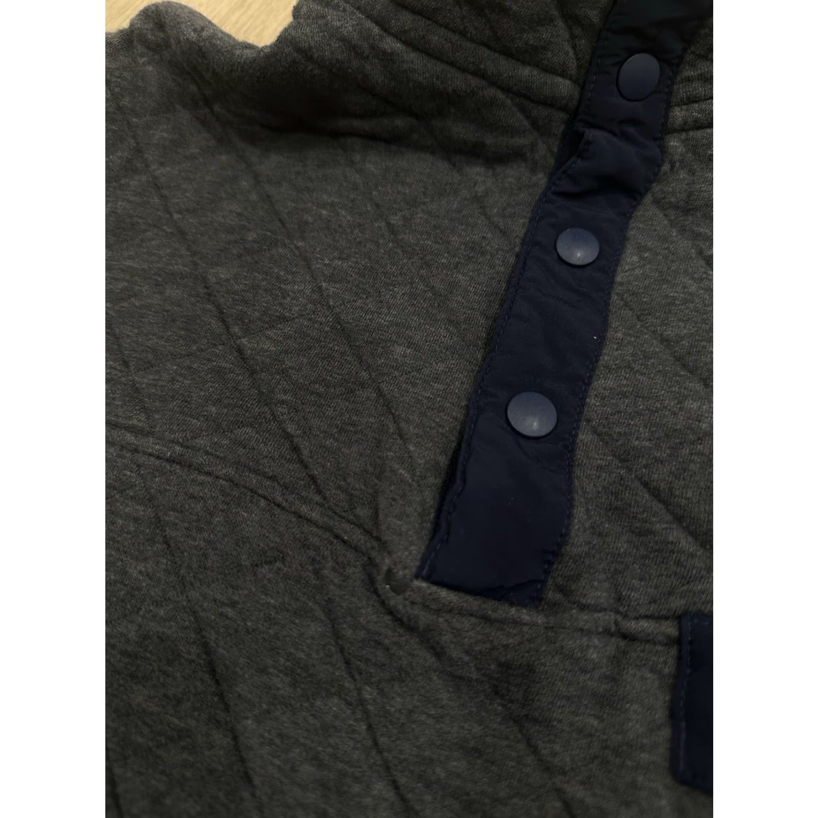 Patagonia Patagonia Mens Organic Cotton Quilted Snap-T Pullover Dark Gray Medium Size US M / EU 48-50 / 2 - 7 Thumbnail