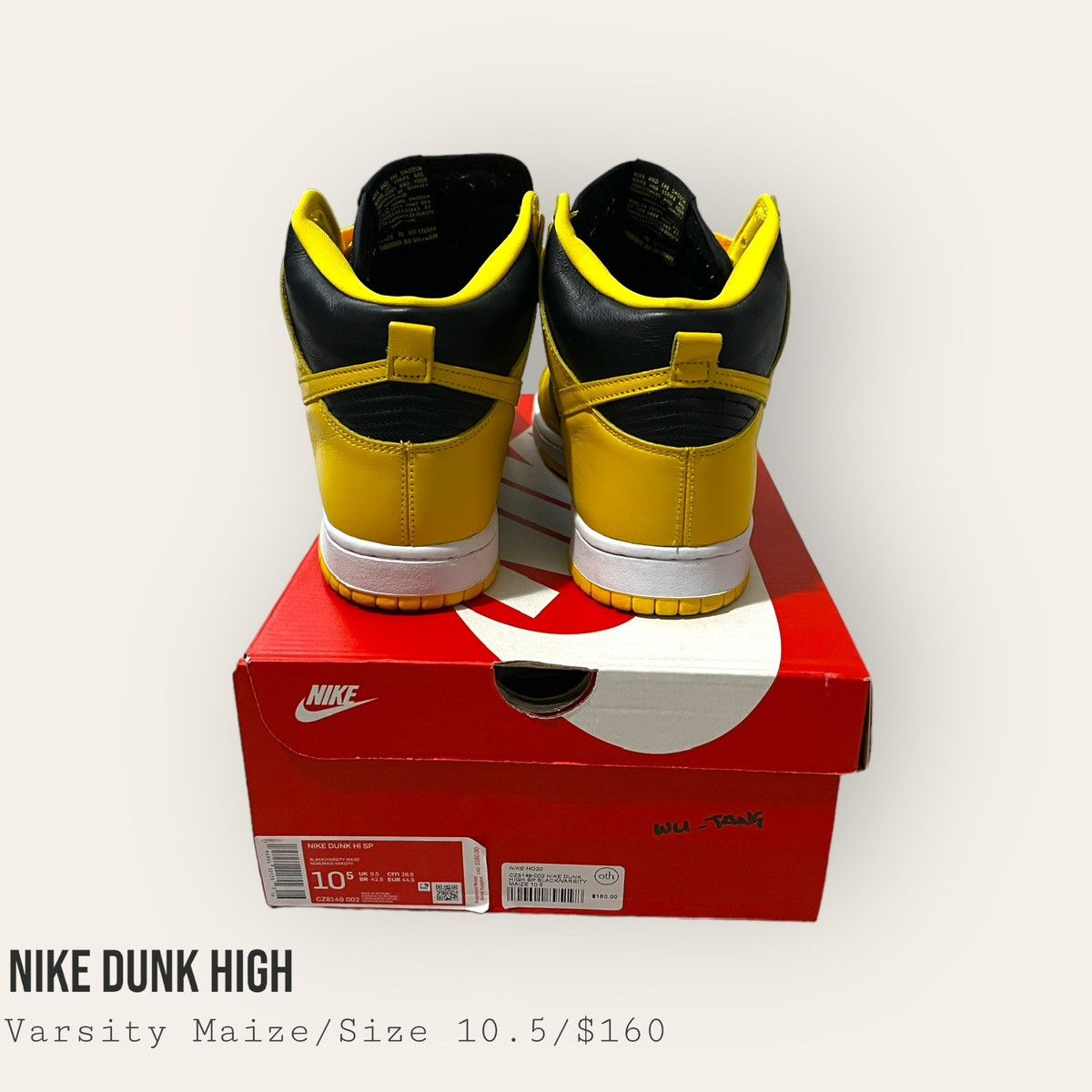 Nike Nike Dunk High Iowa 2020 Size US 10.5 / EU 43-44 - 8 Thumbnail