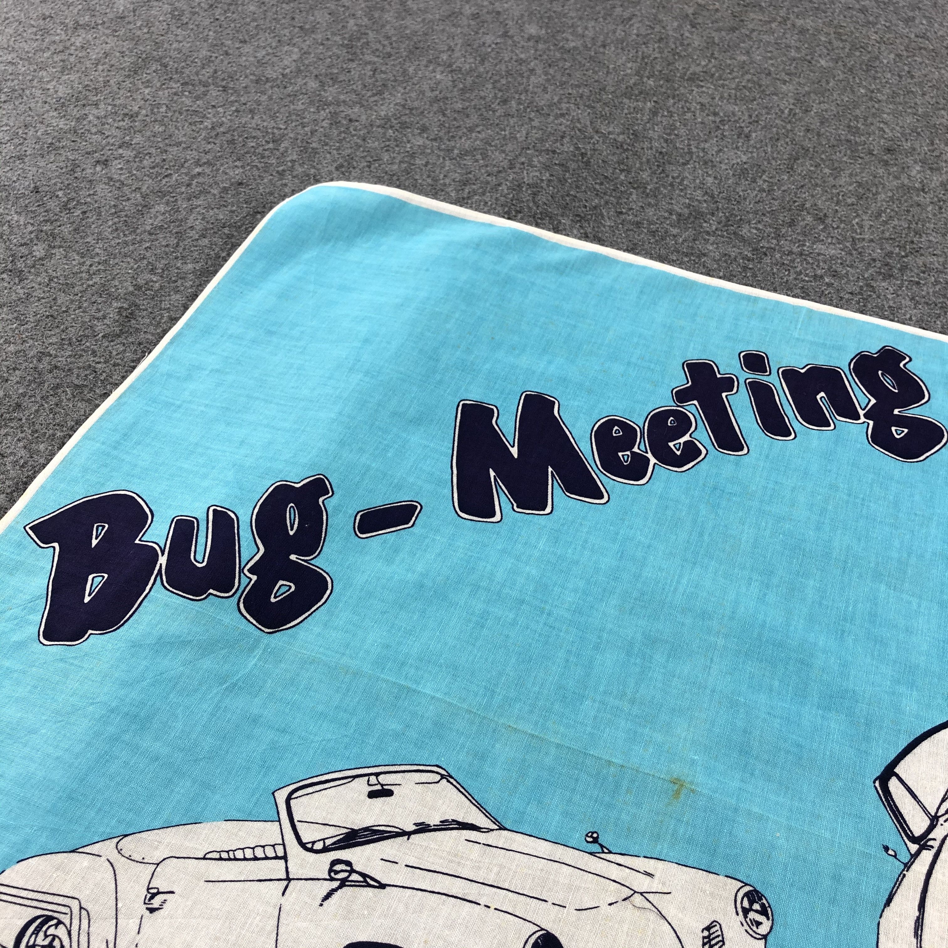 Vintage Volkswagen Handkerchief Neckerchief Bandana H1355 Size ONE SIZE - 3 Thumbnail