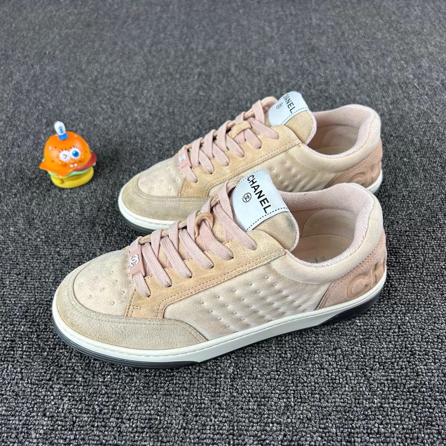 Chanel Chanel Women's Pink Casual Sneakers Size 37 Size US 6.5 / IT 36.5 - 1 Thumbnail