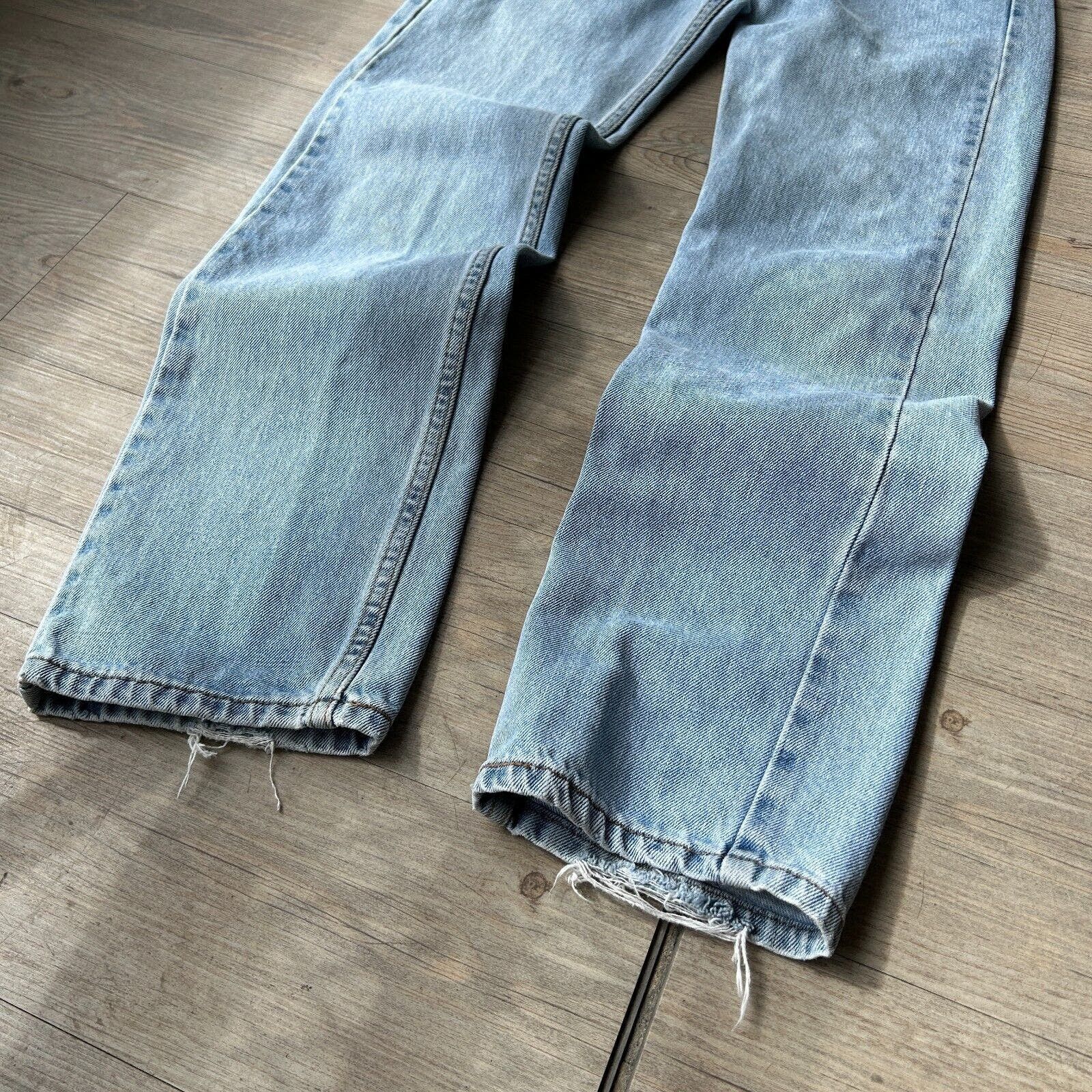VINTAGE LEVIS 505 Light Blue Wash Red Tab Jeans W29 L32