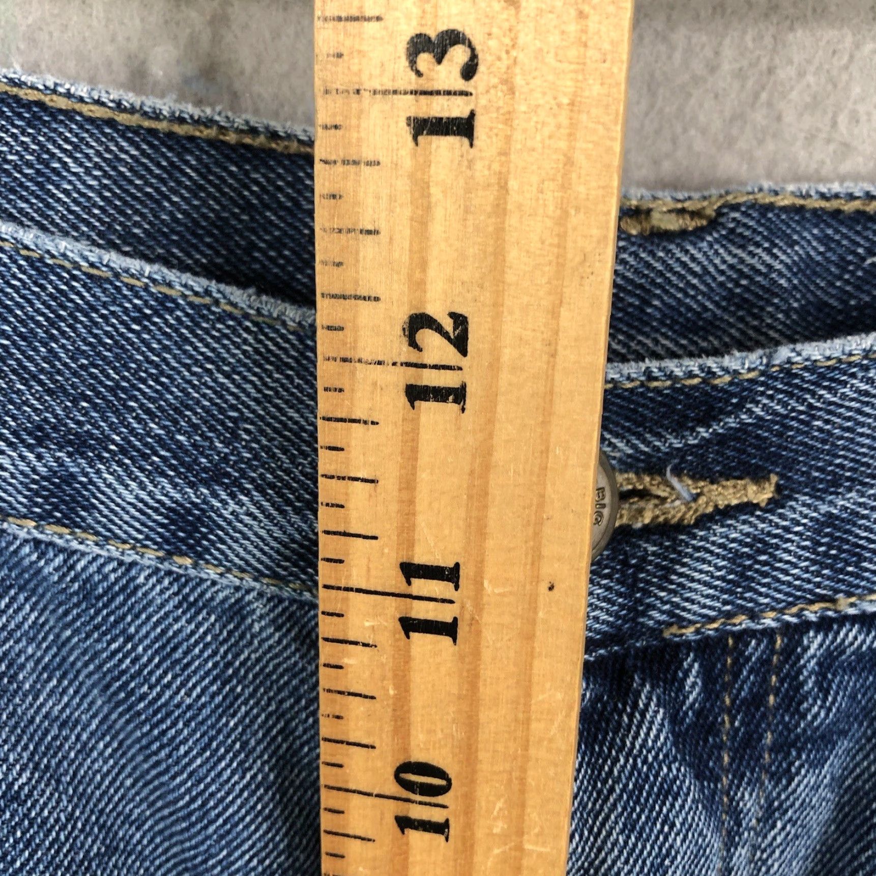Vintage VINTAGE Big Smith Carpenter Jeans Shorts Mens 38 Blue Denim Jorts Utility Baggy Y2K 9in Inseam Casual Mens Size US 38 / EU 54 - 5 Thumbnail