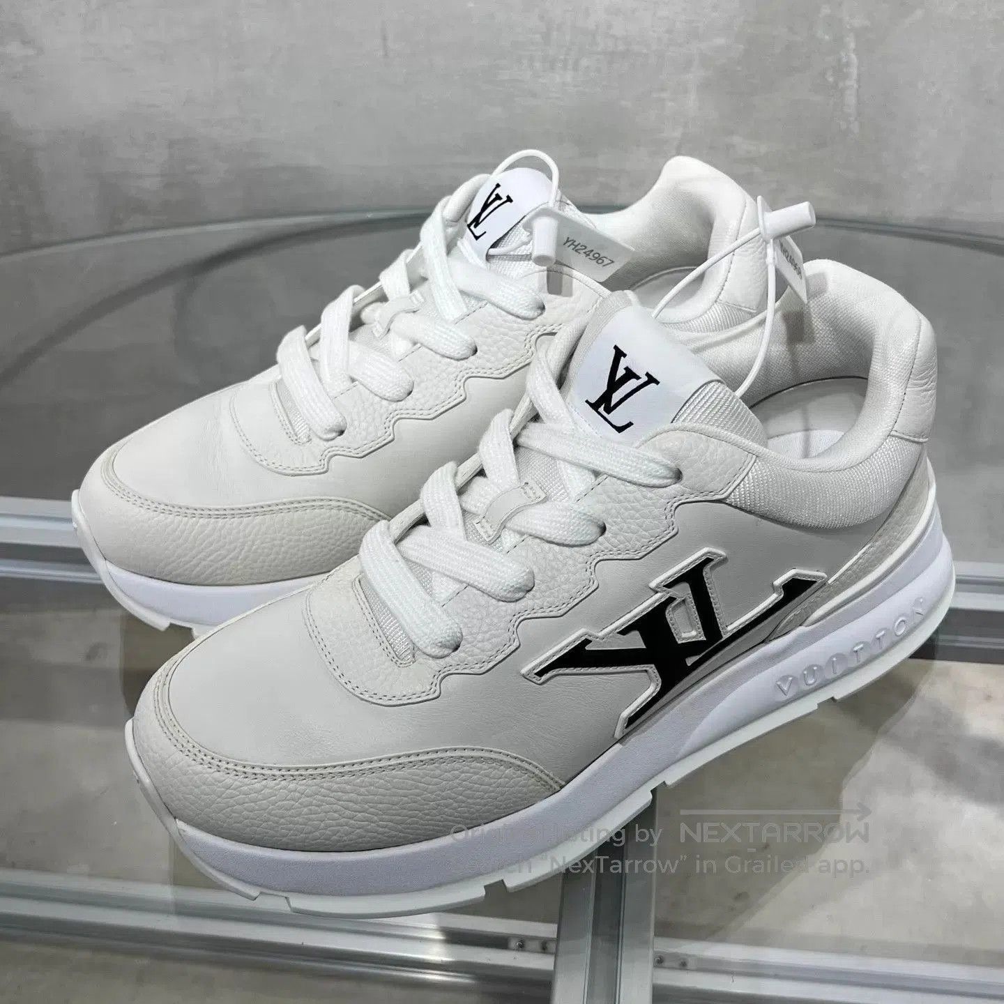 Louis Vuitton White Low-Top Sneakers Size 8. Size US 8 / EU 41 - 2 Thumbnail