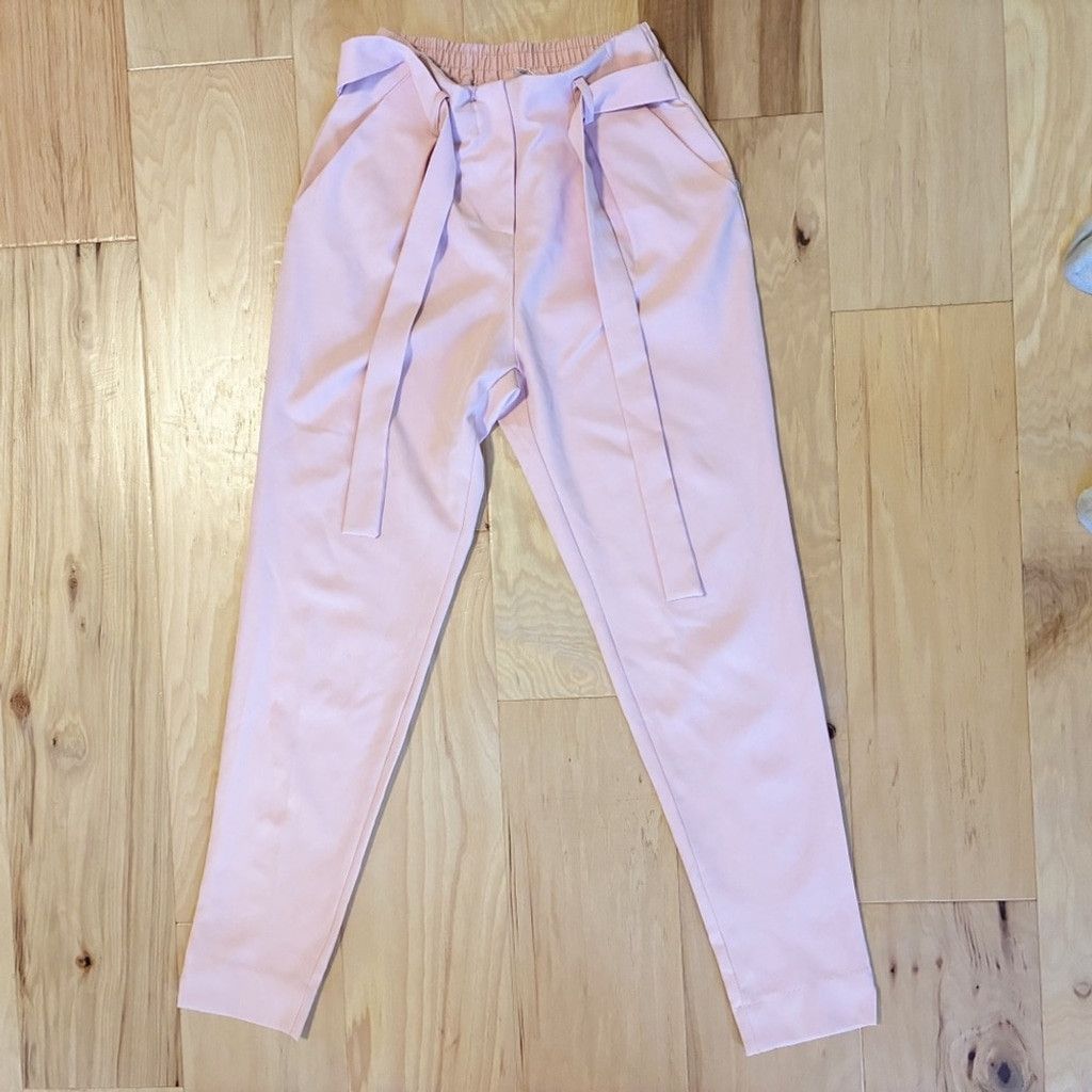 Urban Heritage Urban Heritage Pastel Pink Relaxed Fit Dress Pants; Small Size 27" / US 4 / IT 40 - 2 Thumbnail