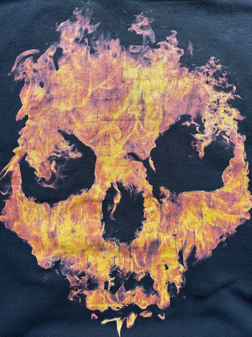 Band Tees Vintage Hatebreed Flame Skull Cut-Off Hoodie Sleeveless y2k Size US M / EU 48-50 / 2 - 3 Thumbnail