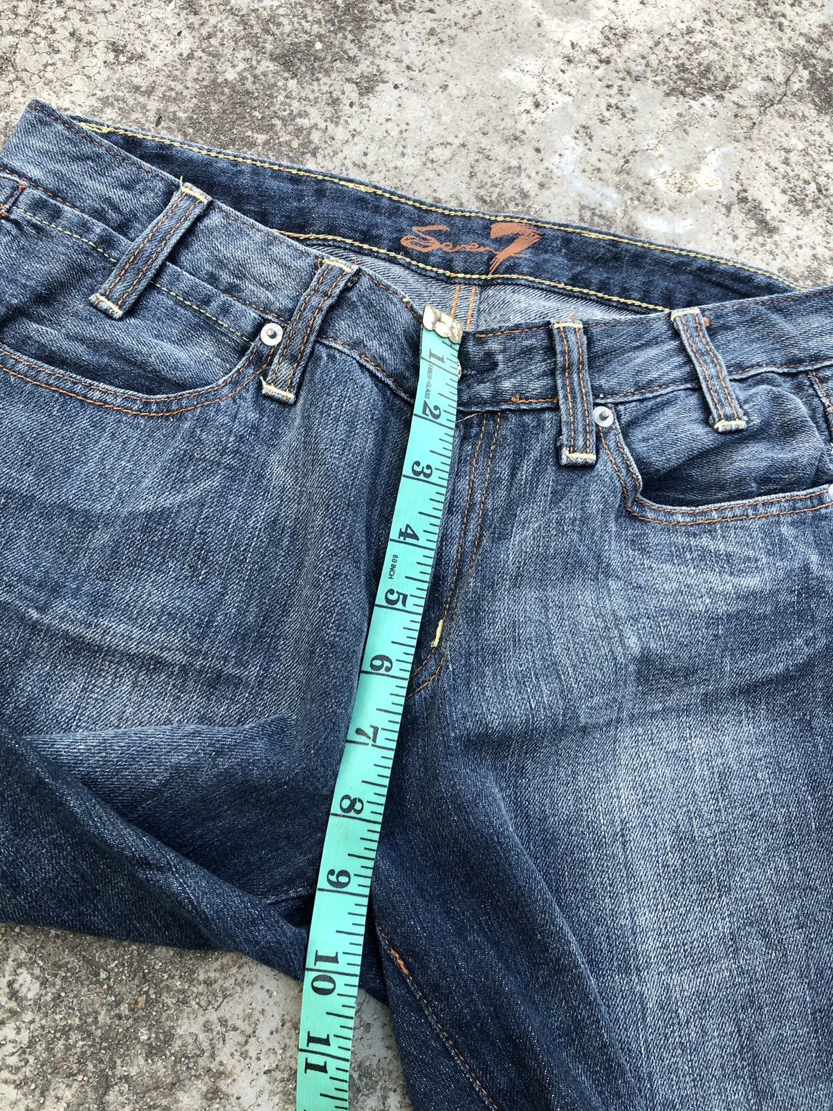 7 For All Mankind FLARED⚡️⚡️WASHED BLUE DENIM BY 7 FOR ALL MANKIND Size US 30 / EU 46 - 9 Thumbnail