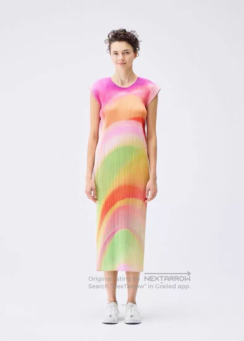 Issey Miyake Issey Miyake Pink Dress Size L / US 10 / IT 46 - 1 Thumbnail