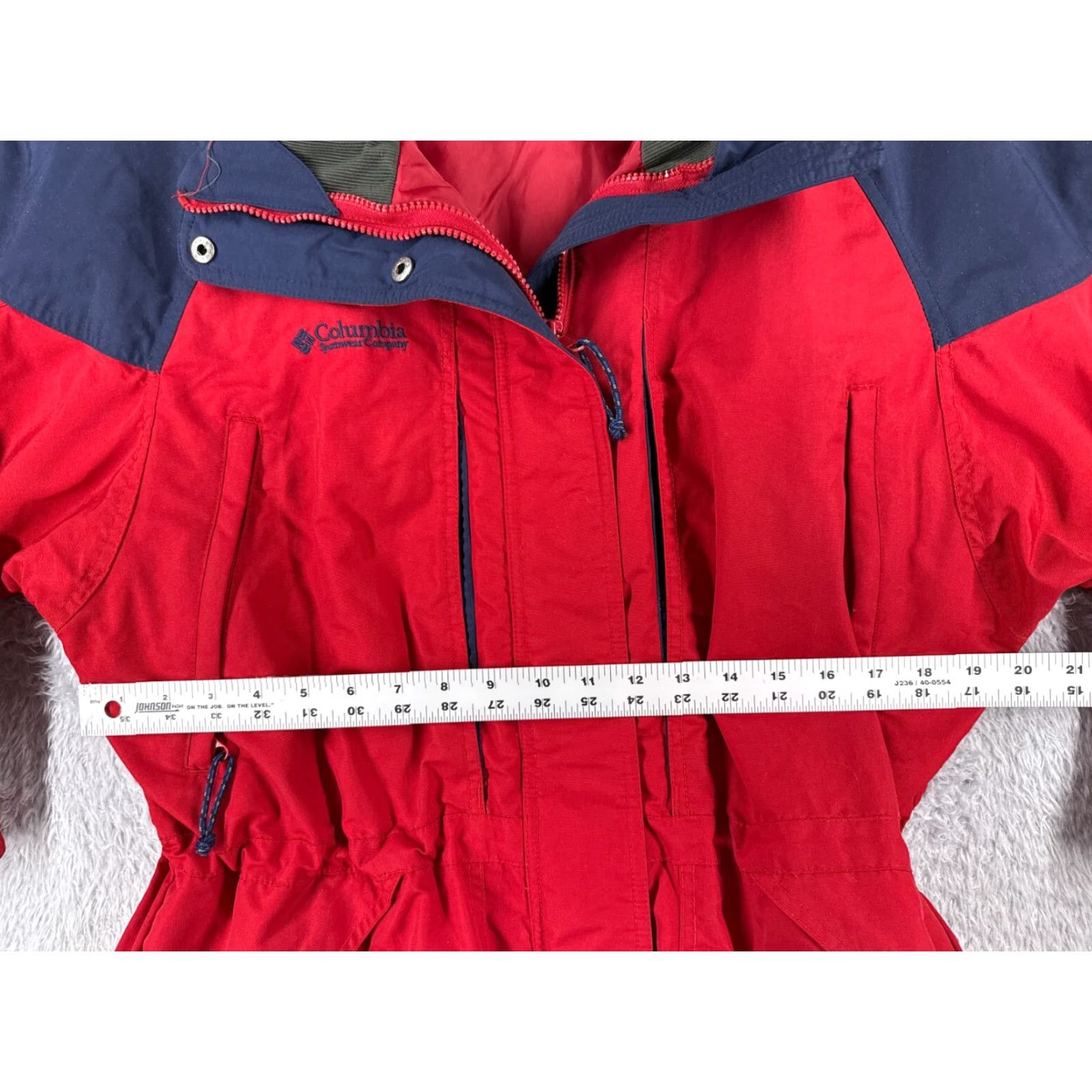 Vintage VINTAGE Columbia Jacket Womens M Red Full Zip Jacket Columbia Windbreaker Hooded Lightweight Pockets Mens? Girls? Wait. Size M / US 6-8 / IT 42-44 - 7 Thumbnail