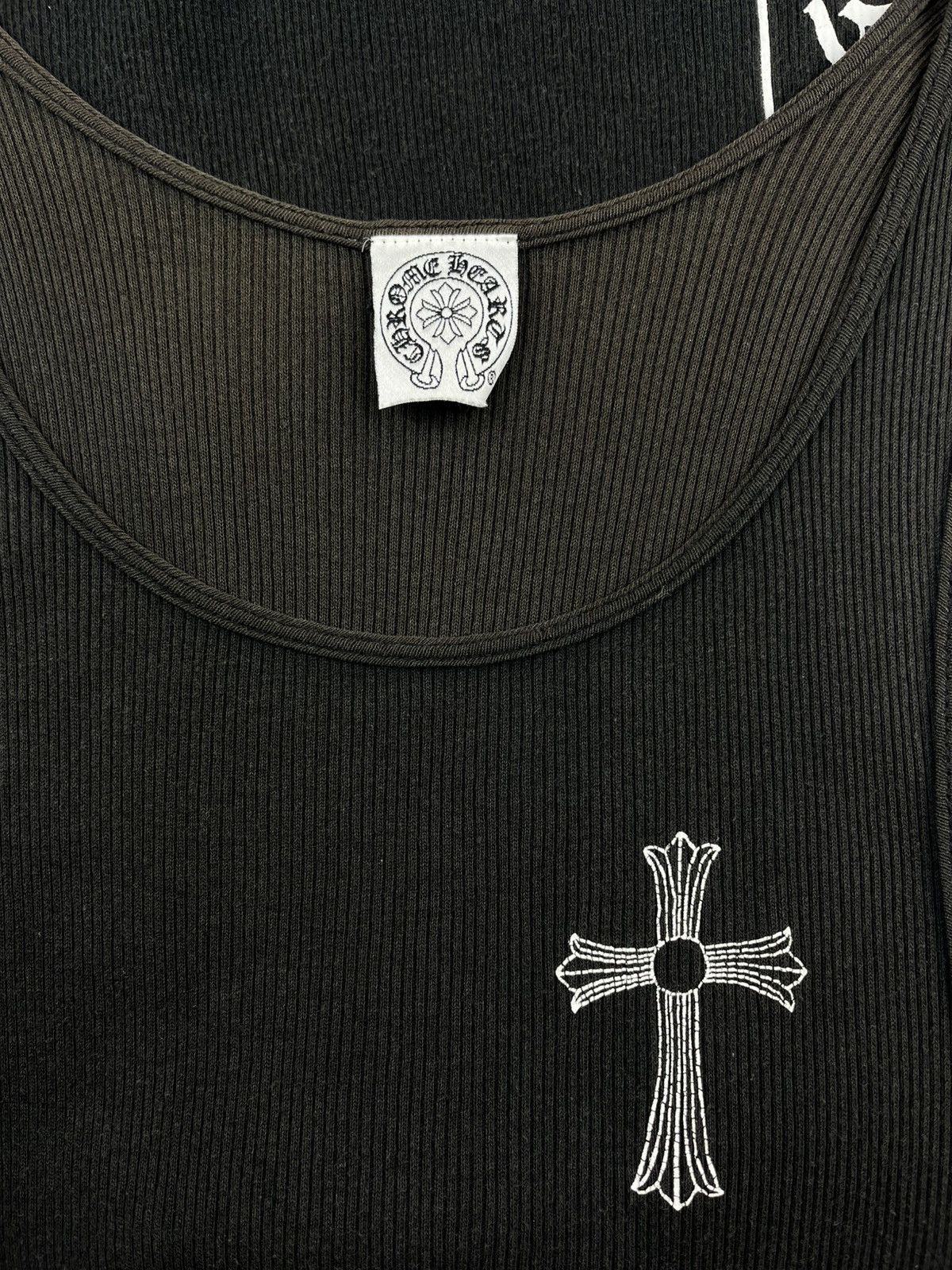 Chrome Hearts Chrome Hearts Vintage Sun Faded T Bar Cross Logo Tank Top Size US M / EU 48-50 / 2 - 3 Thumbnail