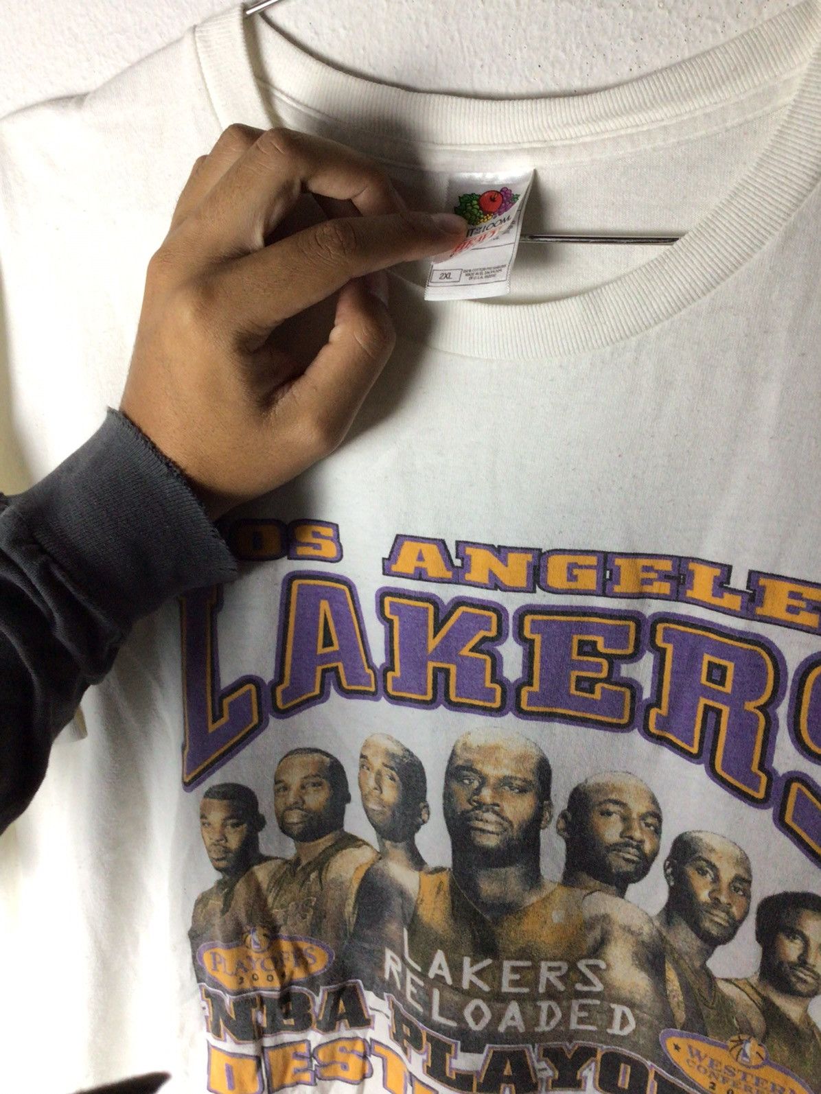 NBA × Rap Tees Lakers Kobe Shaq 2004 Size US XL / EU 56 / 4 - 4 Thumbnail